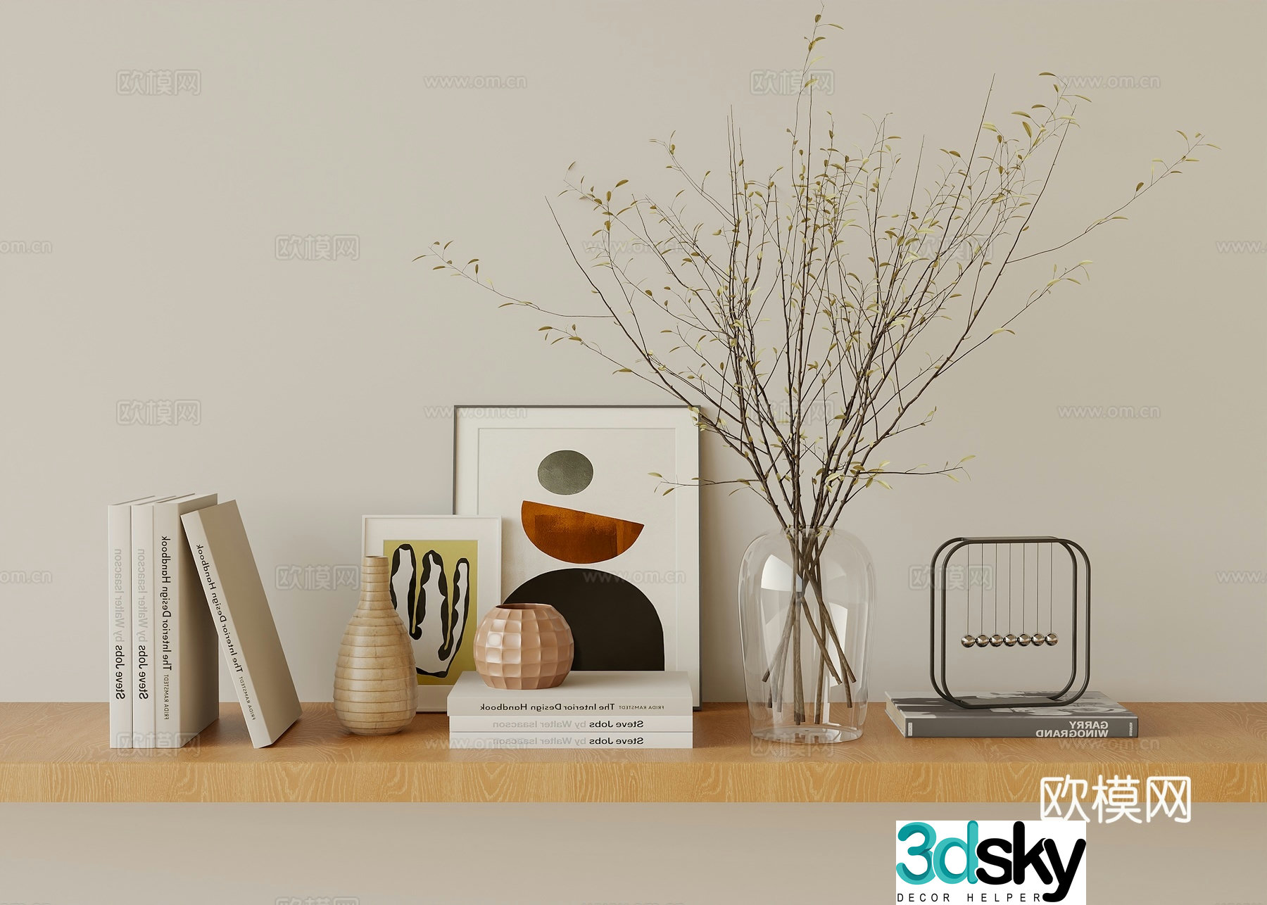 Modern ornament combination 3d model