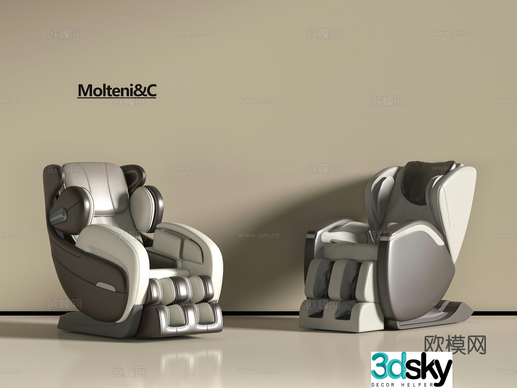 Modern massage chair 3d model