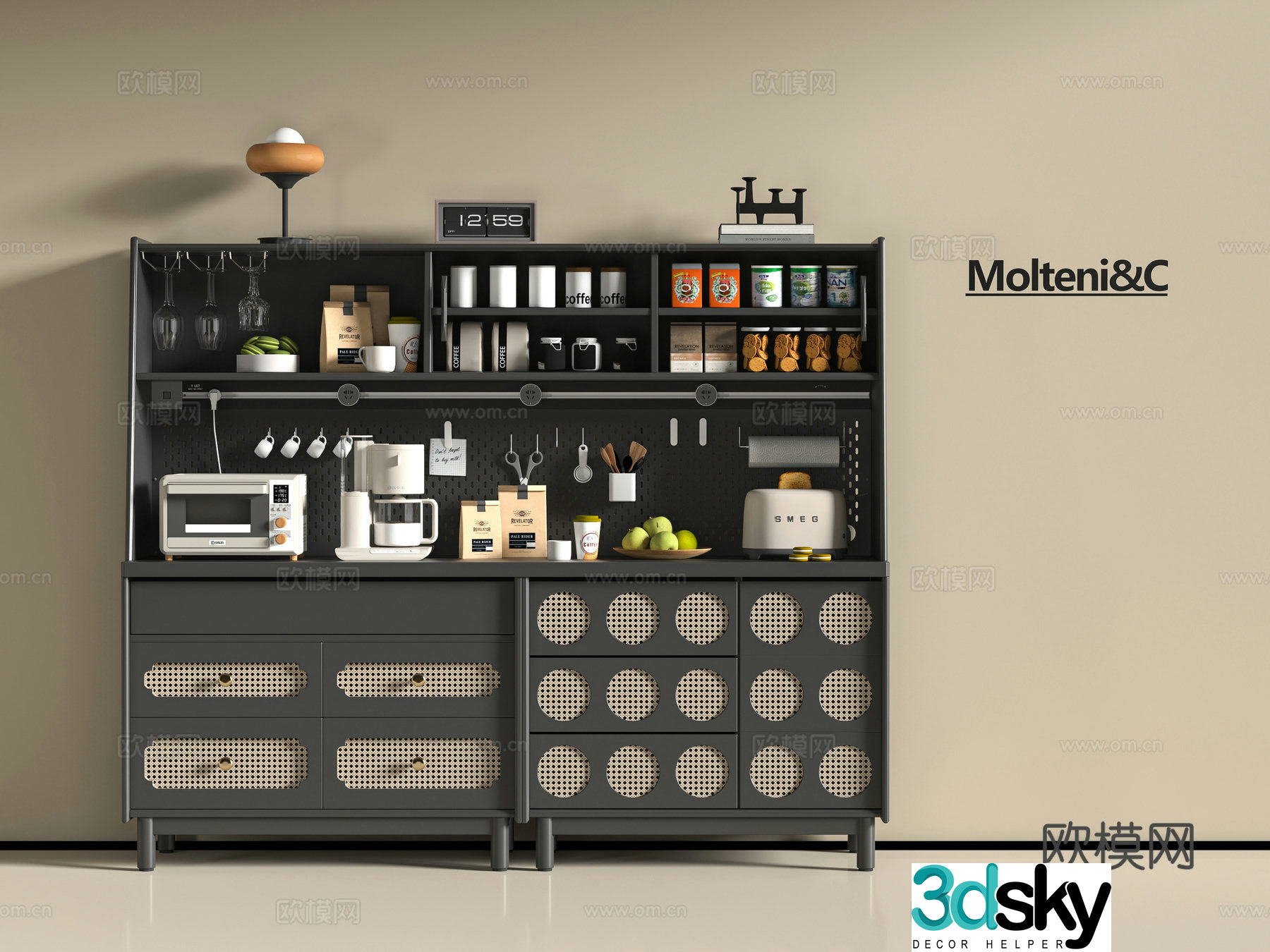 Modern sideboard 3D model
