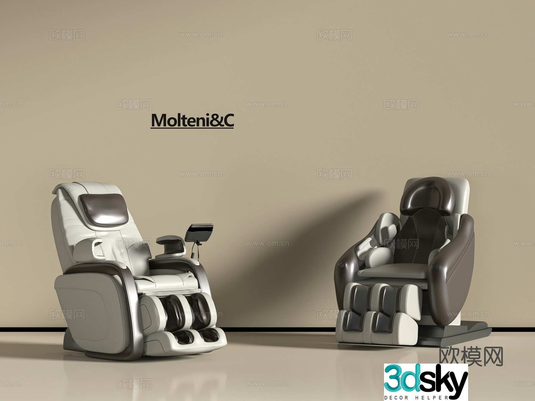 Modern massage chair 3d model