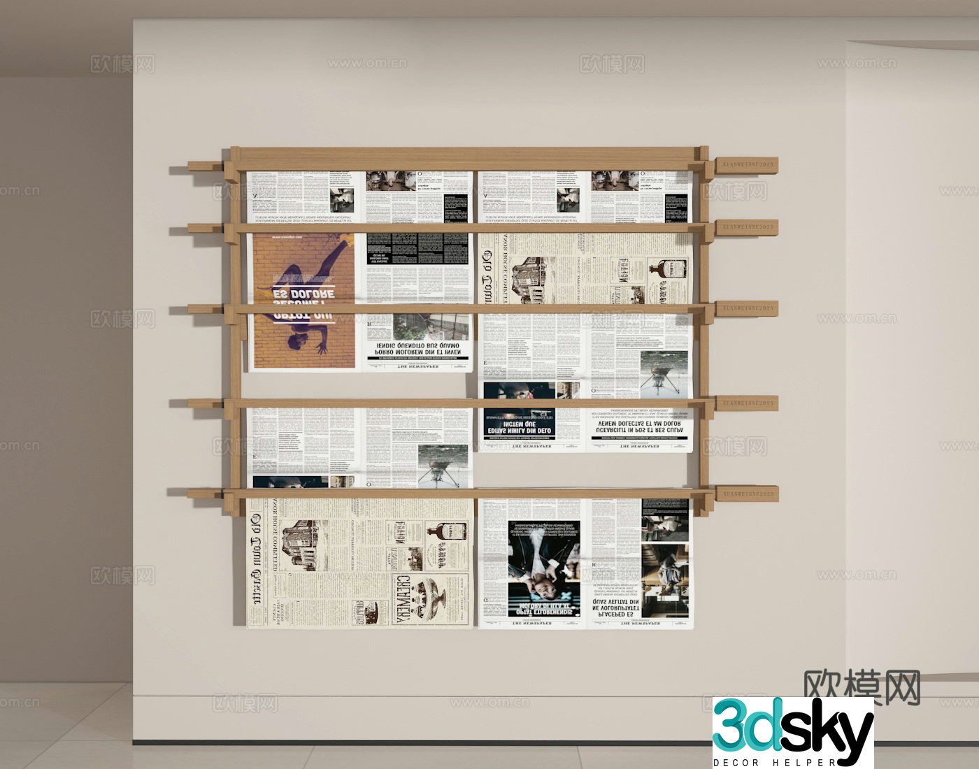 Newspaper stand 3d model