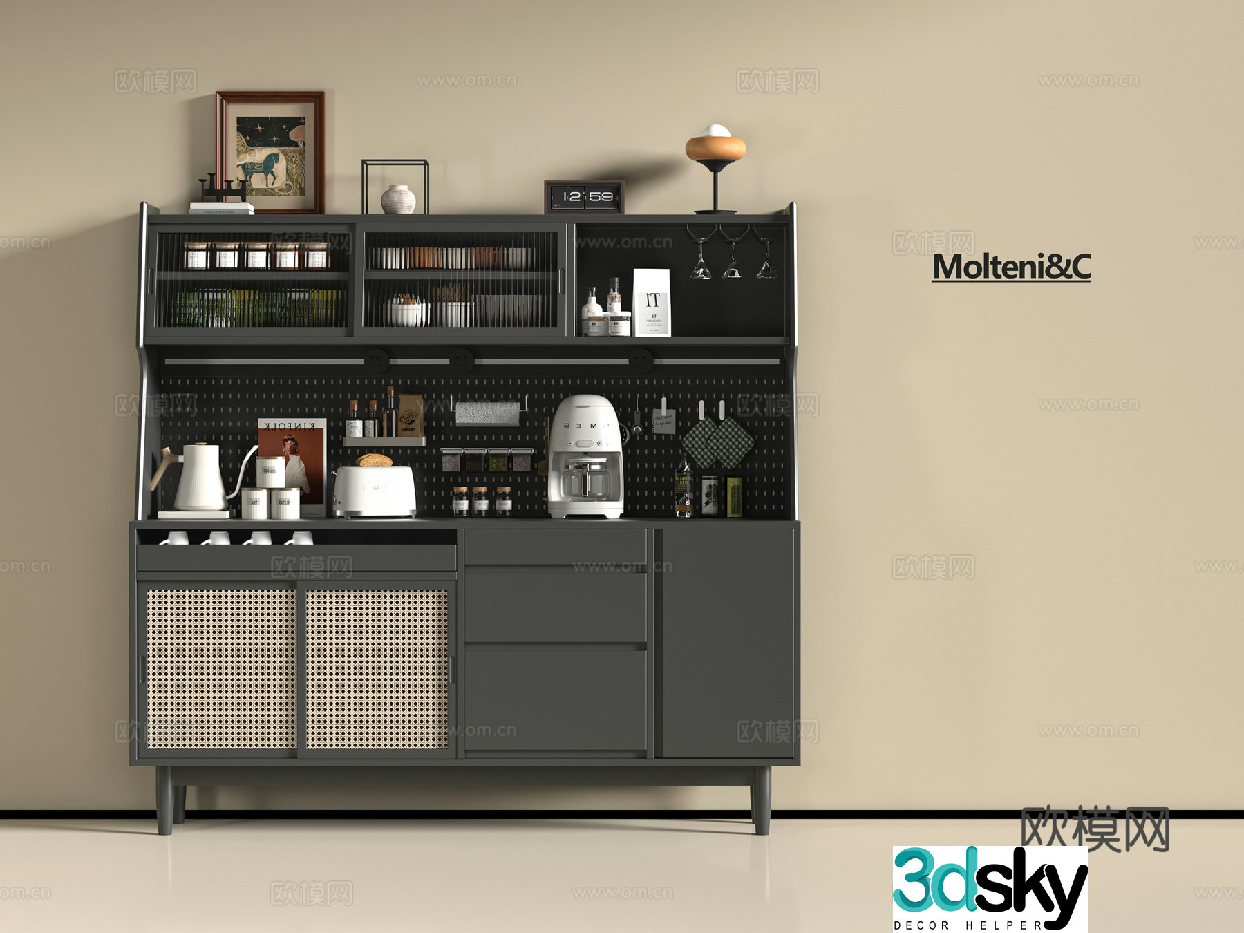 Modern sideboard 3D model