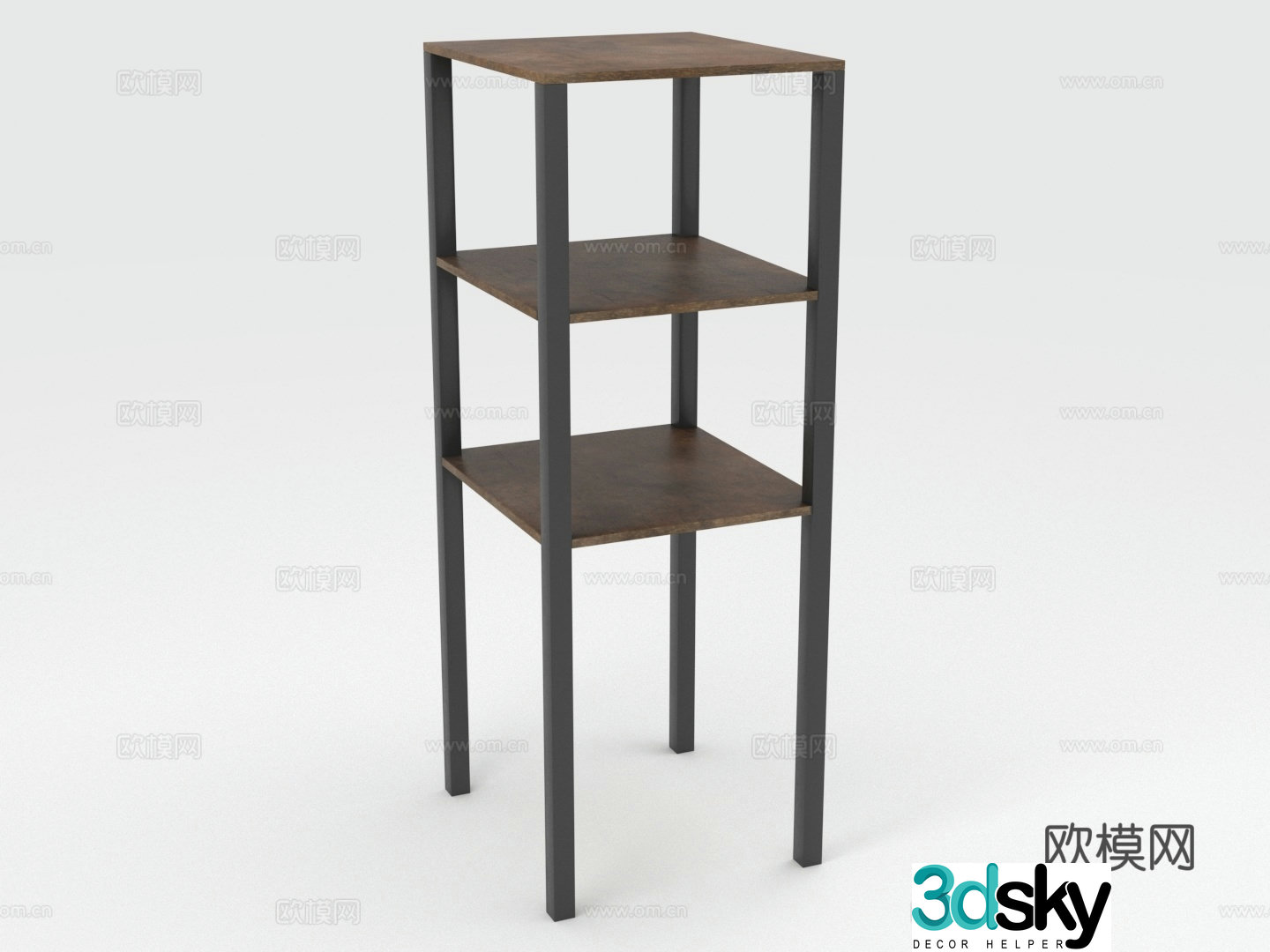 Shelf Bookshelf Layer Display rack 3D model