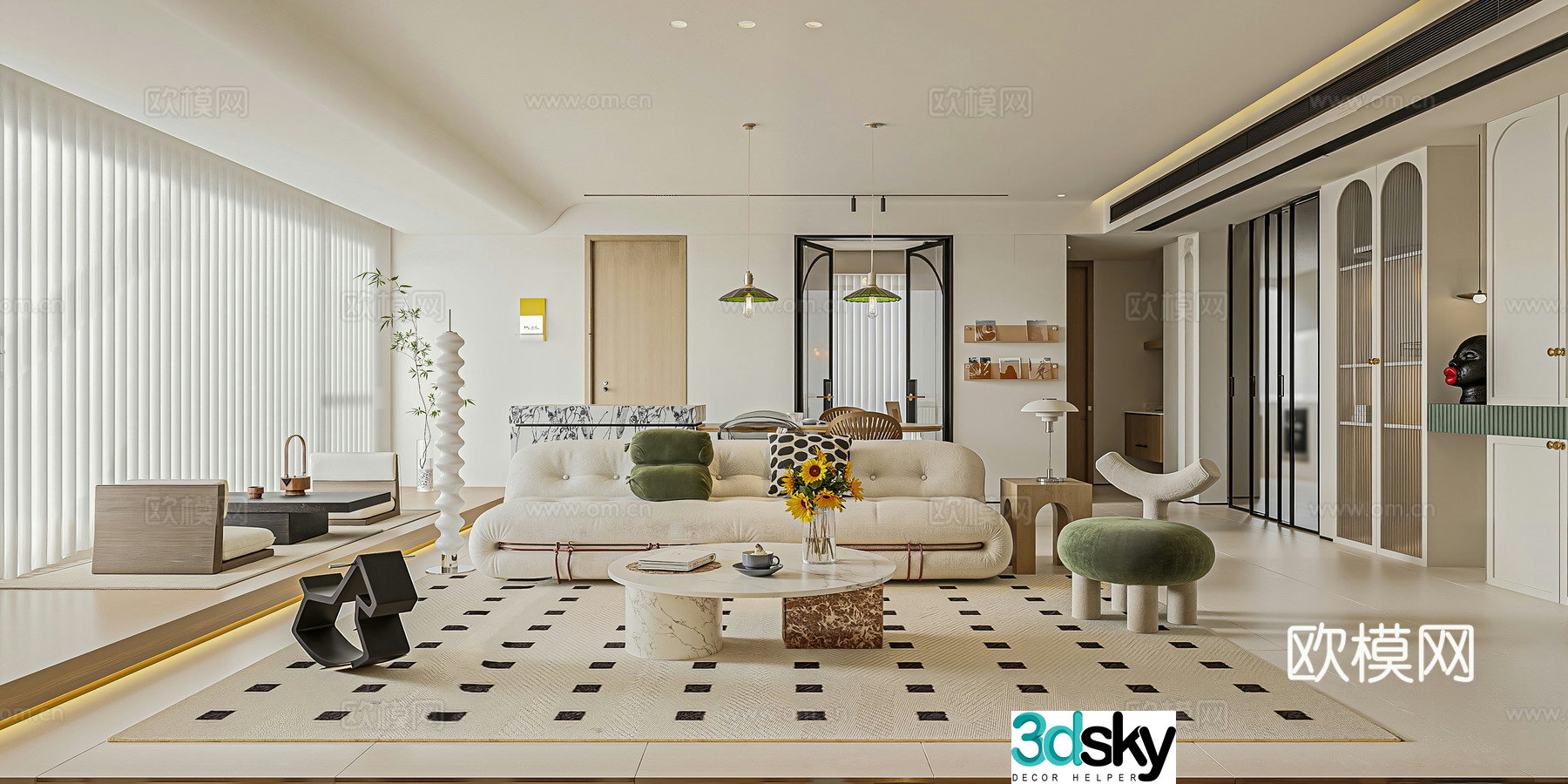 Living room 3d model