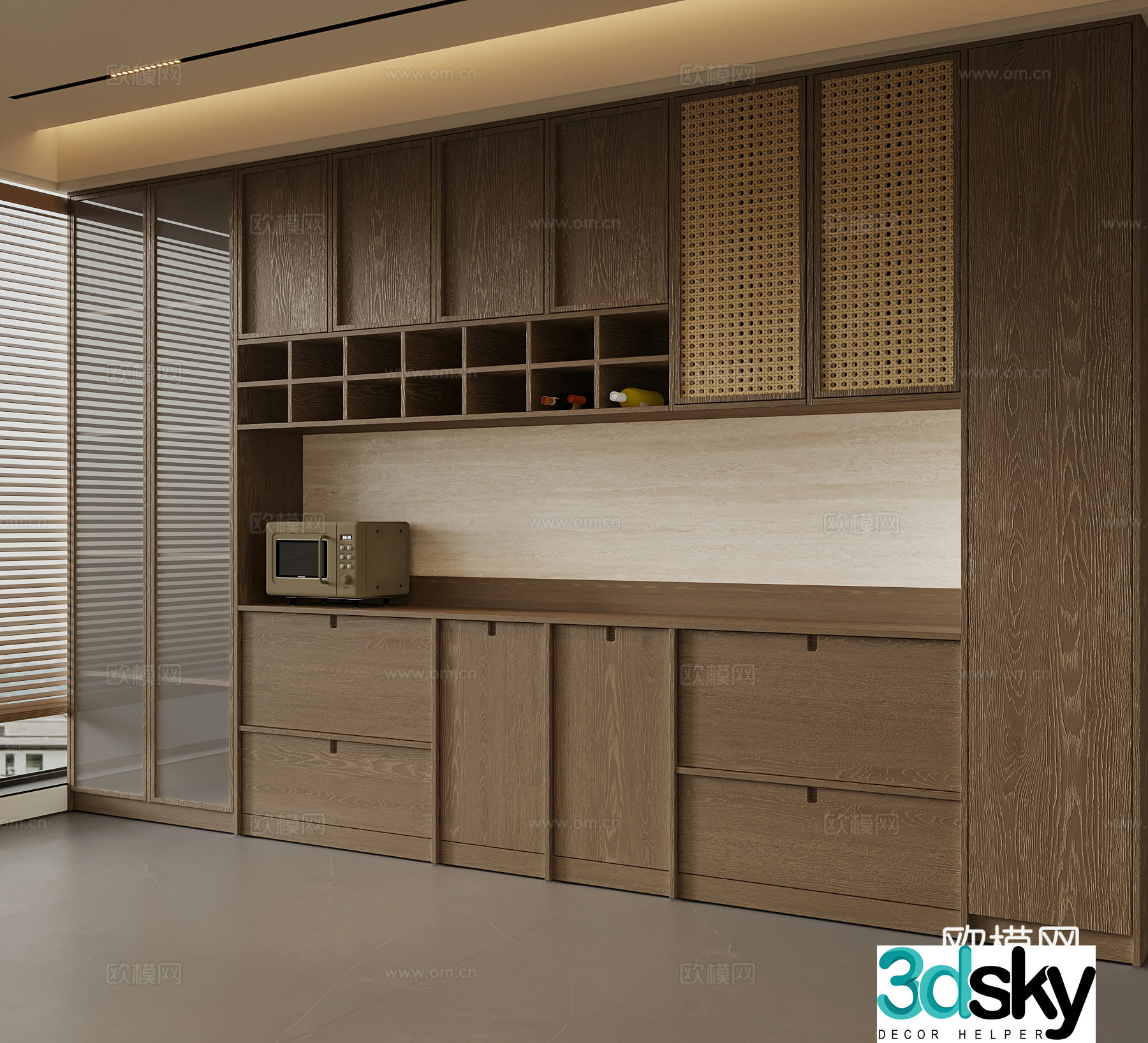 New Chinese wine cabinet 3D model