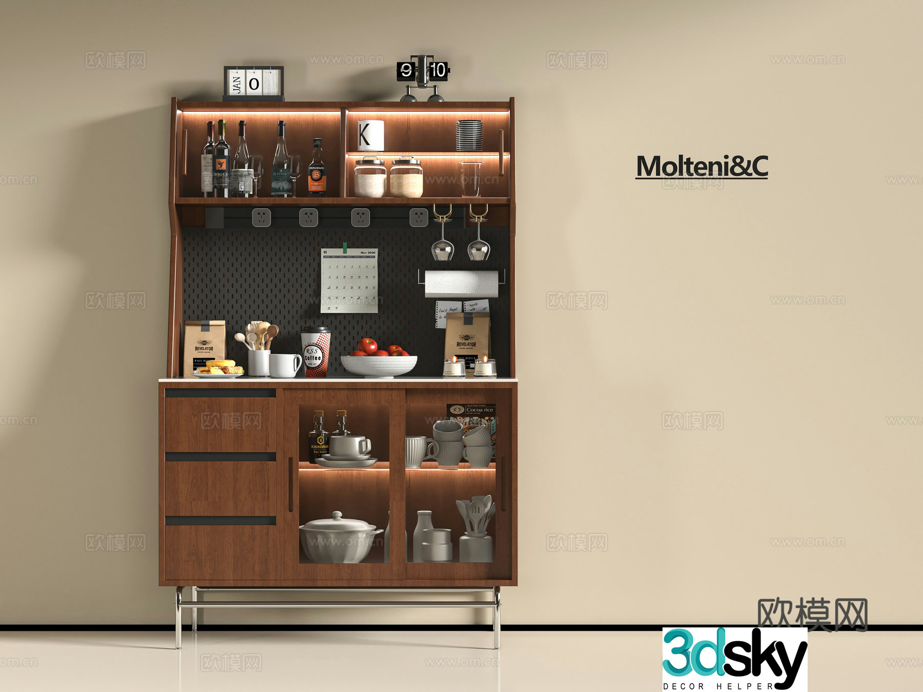 Modern sideboard 3D model