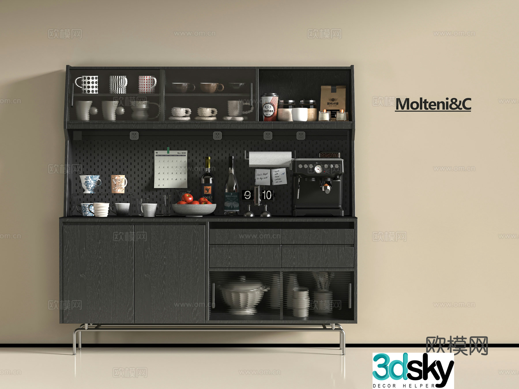 Modern sideboard 3D model