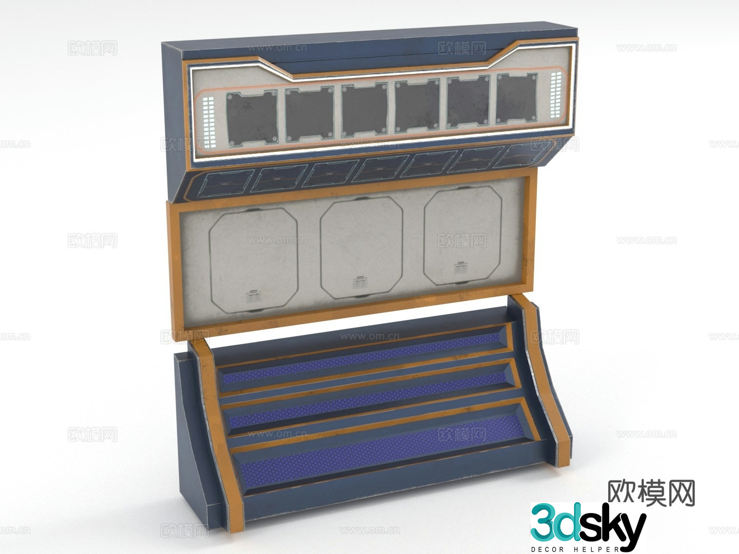 Exhibition stand Display stand Storage stand 3D model