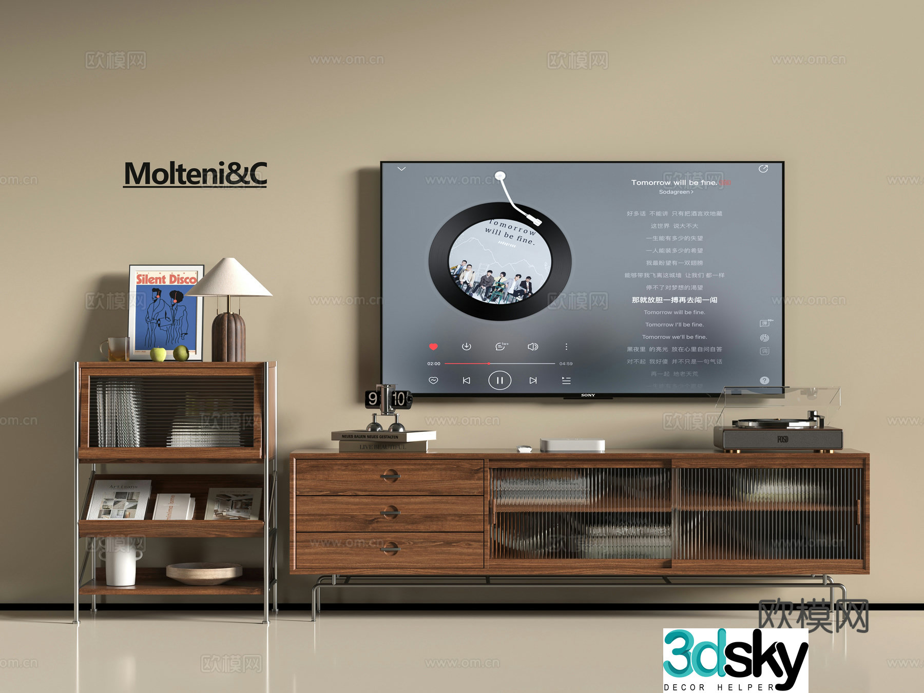 Modern TV cabinet 3d model