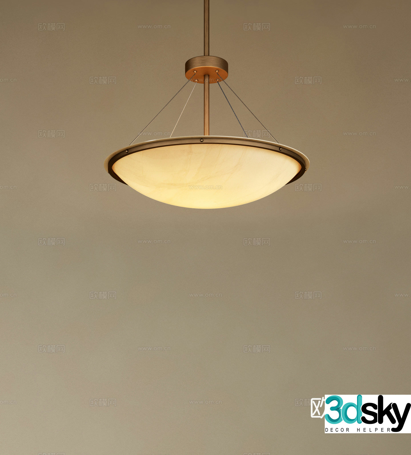 Modern metal chandeliers retro chandeliers light luxury chandeliers restaurant chandeliers translucent stone chandeliers 3D model