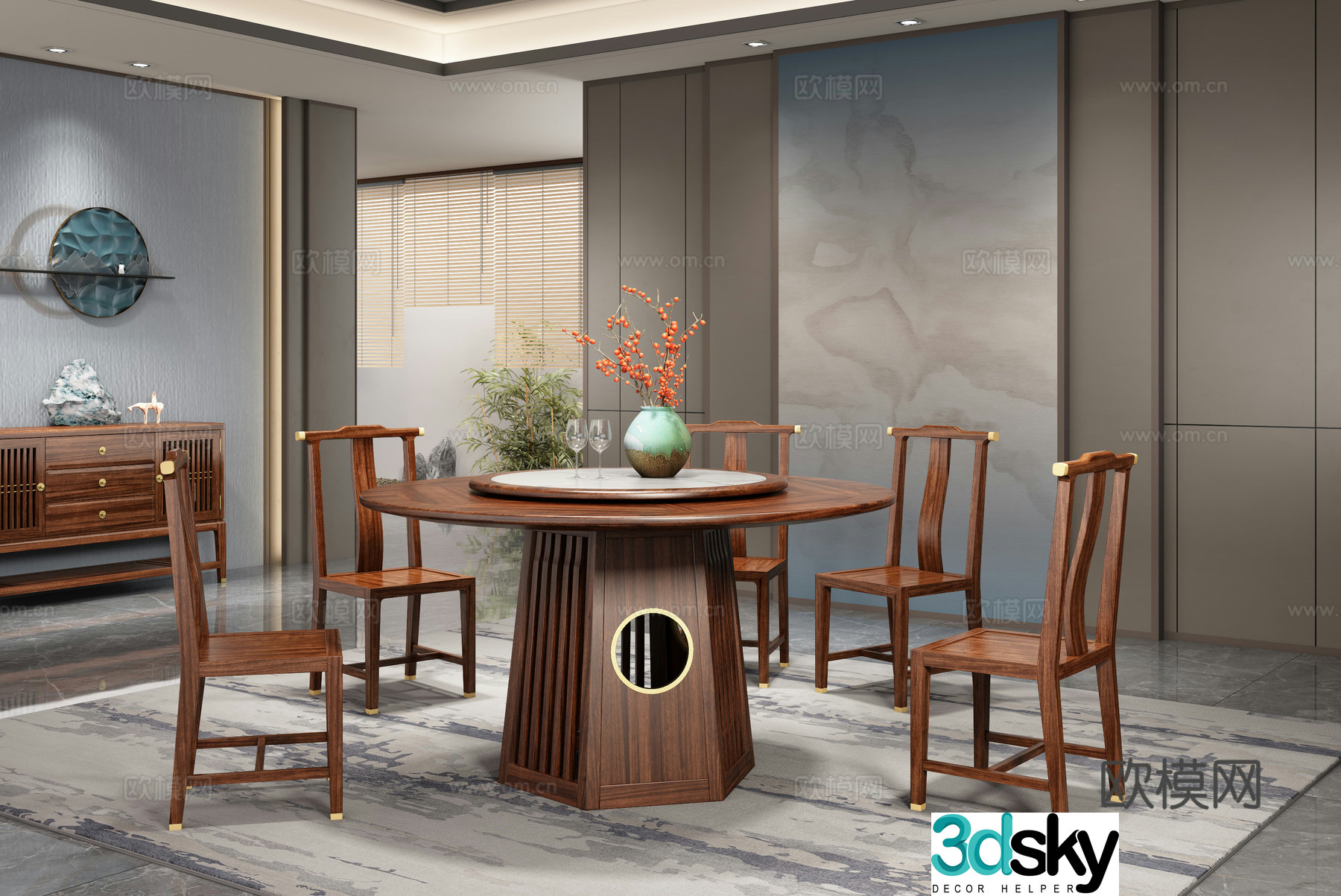 New Chinese restaurant 3D model