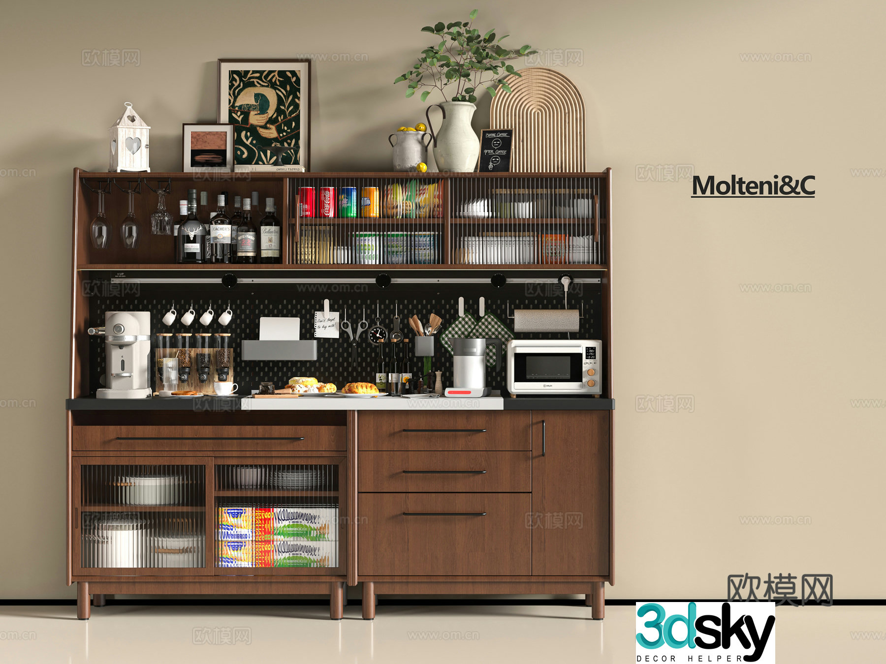 Modern sideboard 3D model