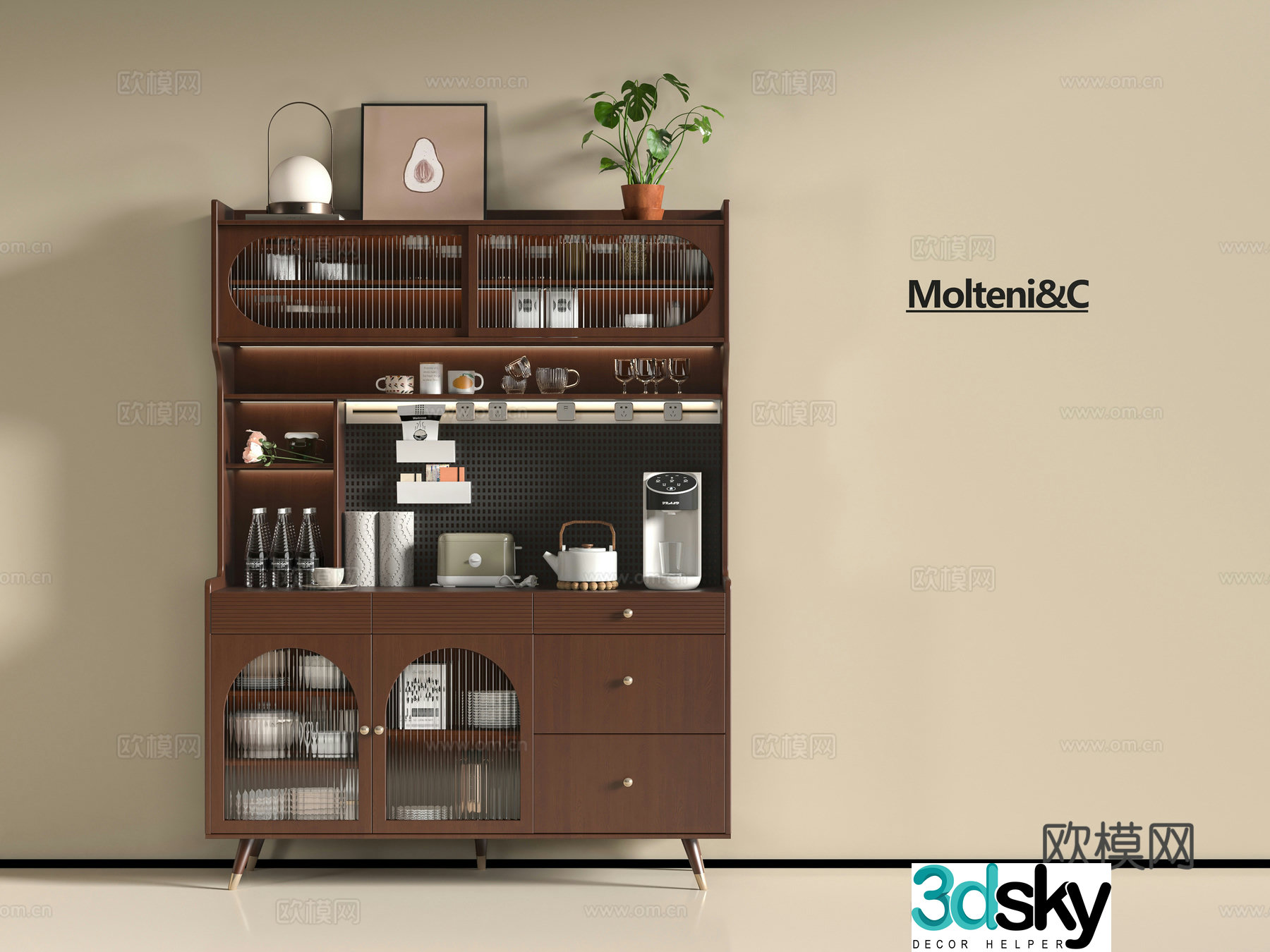 Modern sideboard 3D model