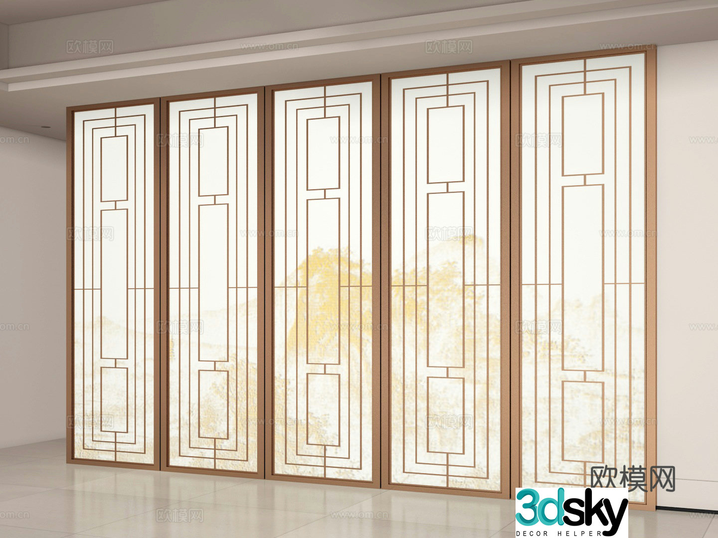 Partition wall 3d model
