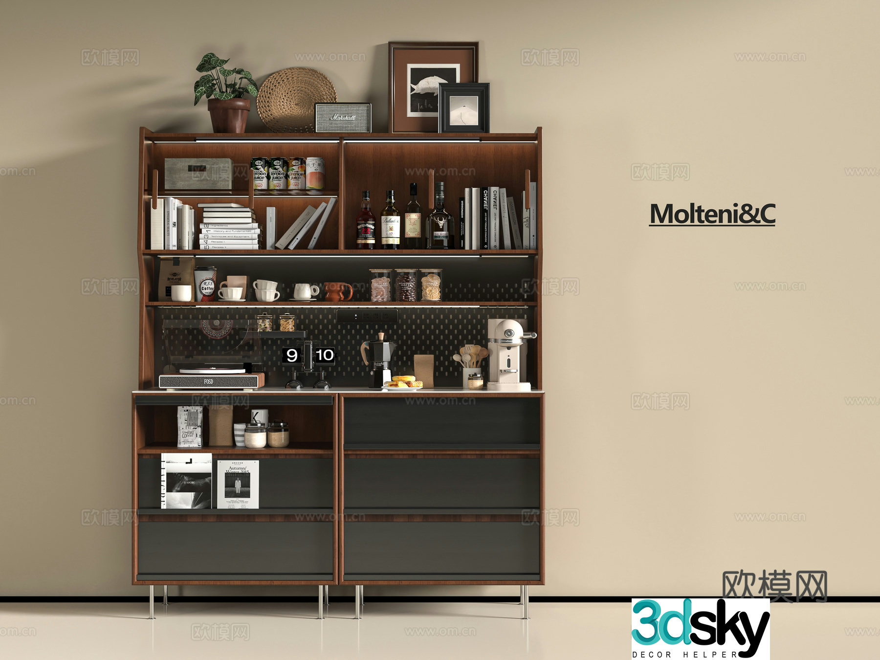 Modern sideboard 3D model