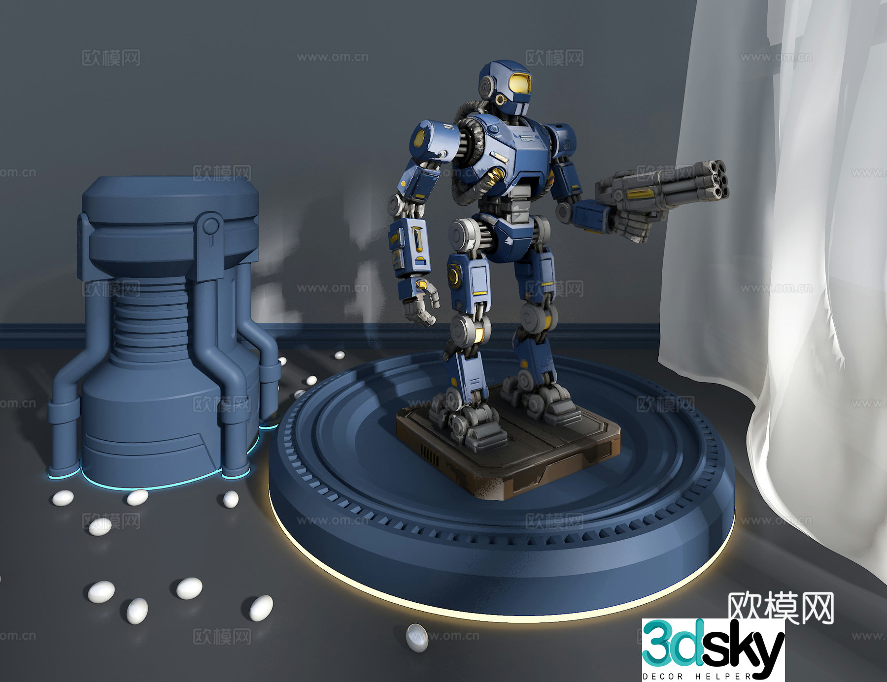 Robot ornament 3d model