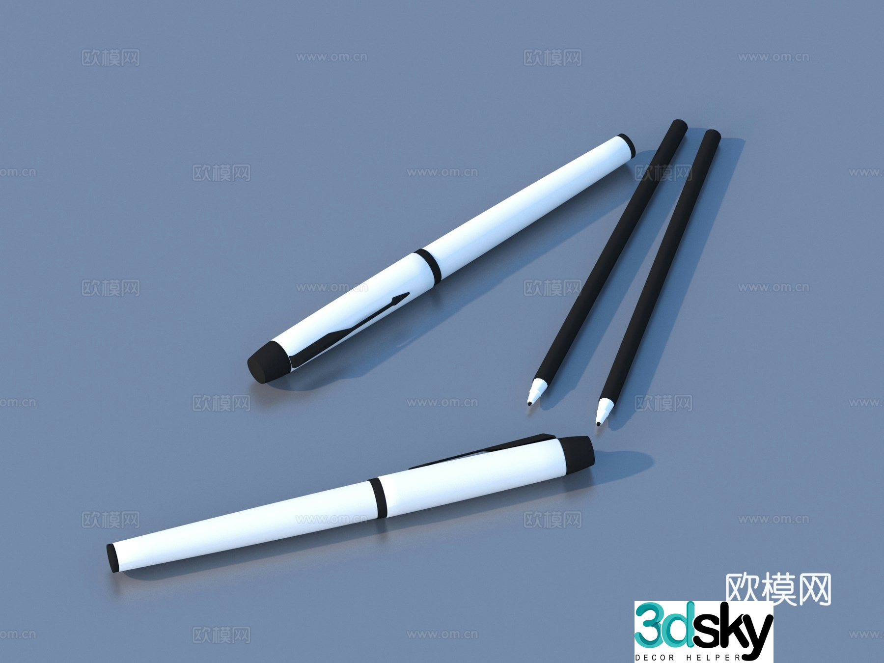Pen Stationery School Supplies Office Supplies 3D Model