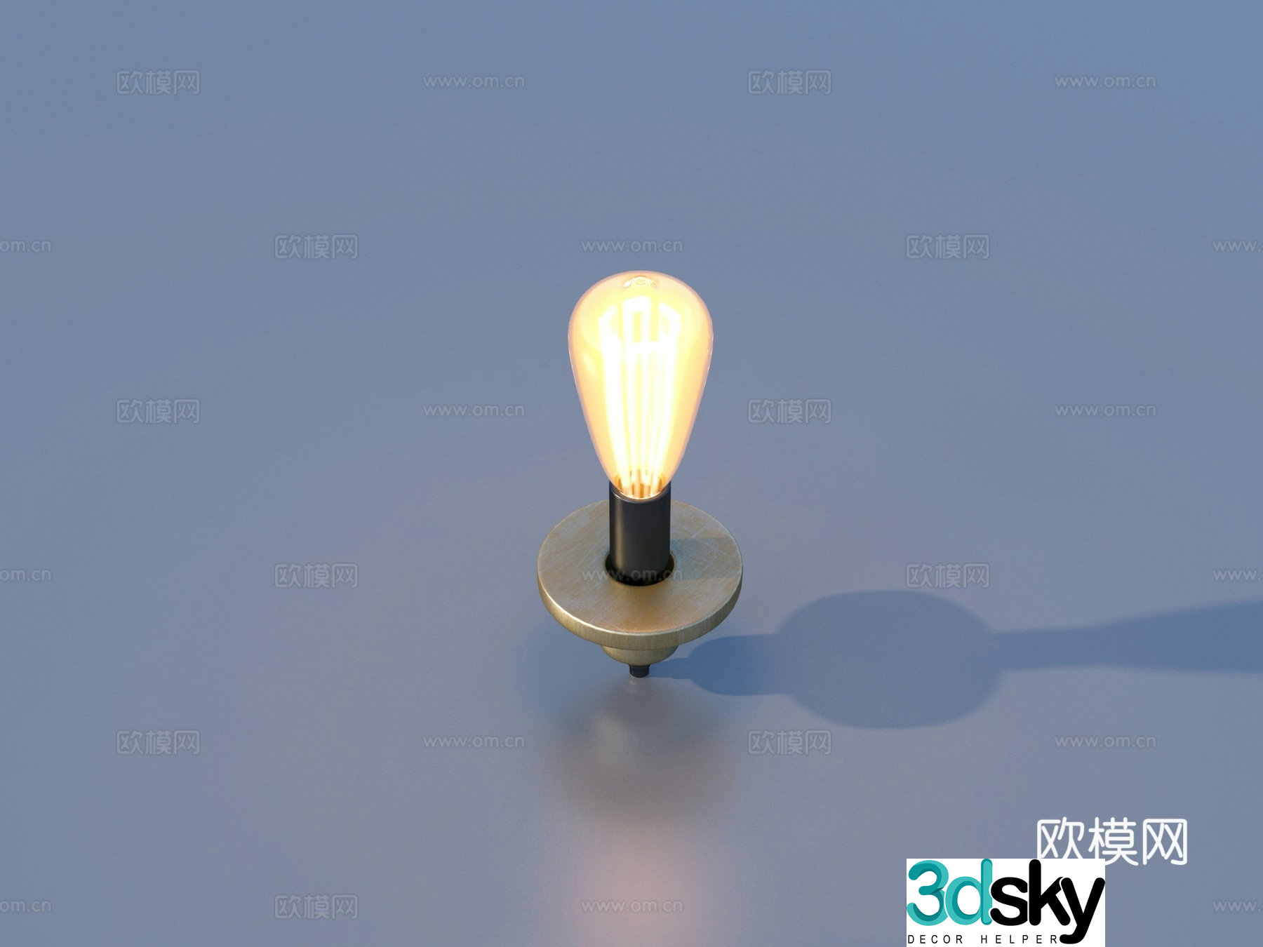 Light bulb Electric lamp bulb wick electrical appliances 3D model