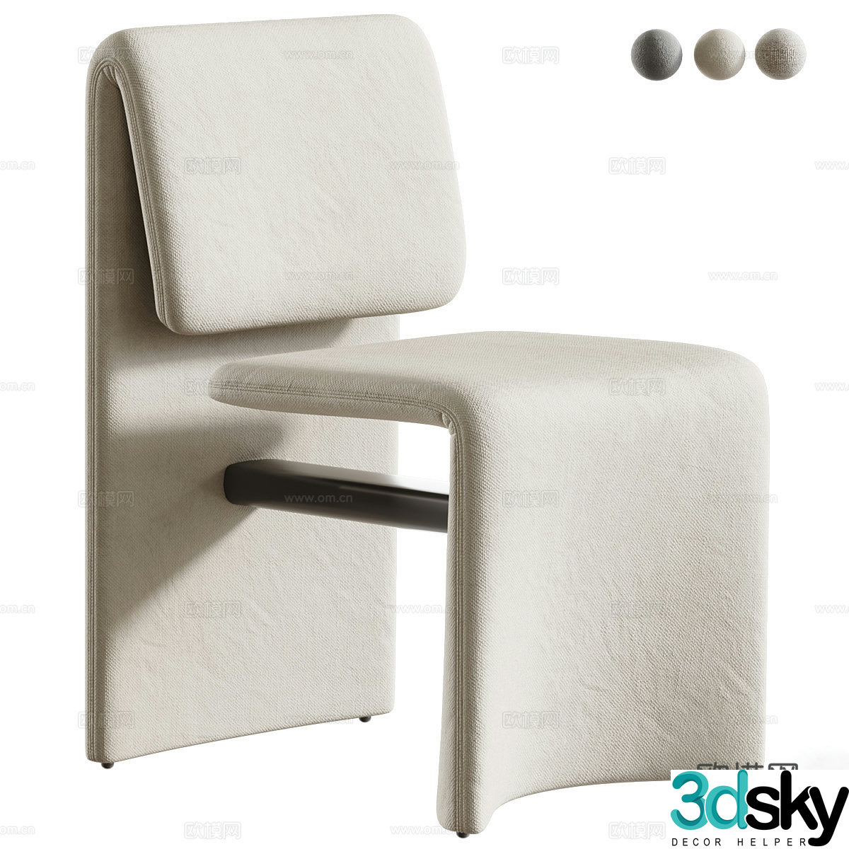 Sofa coffee table combination 3D model