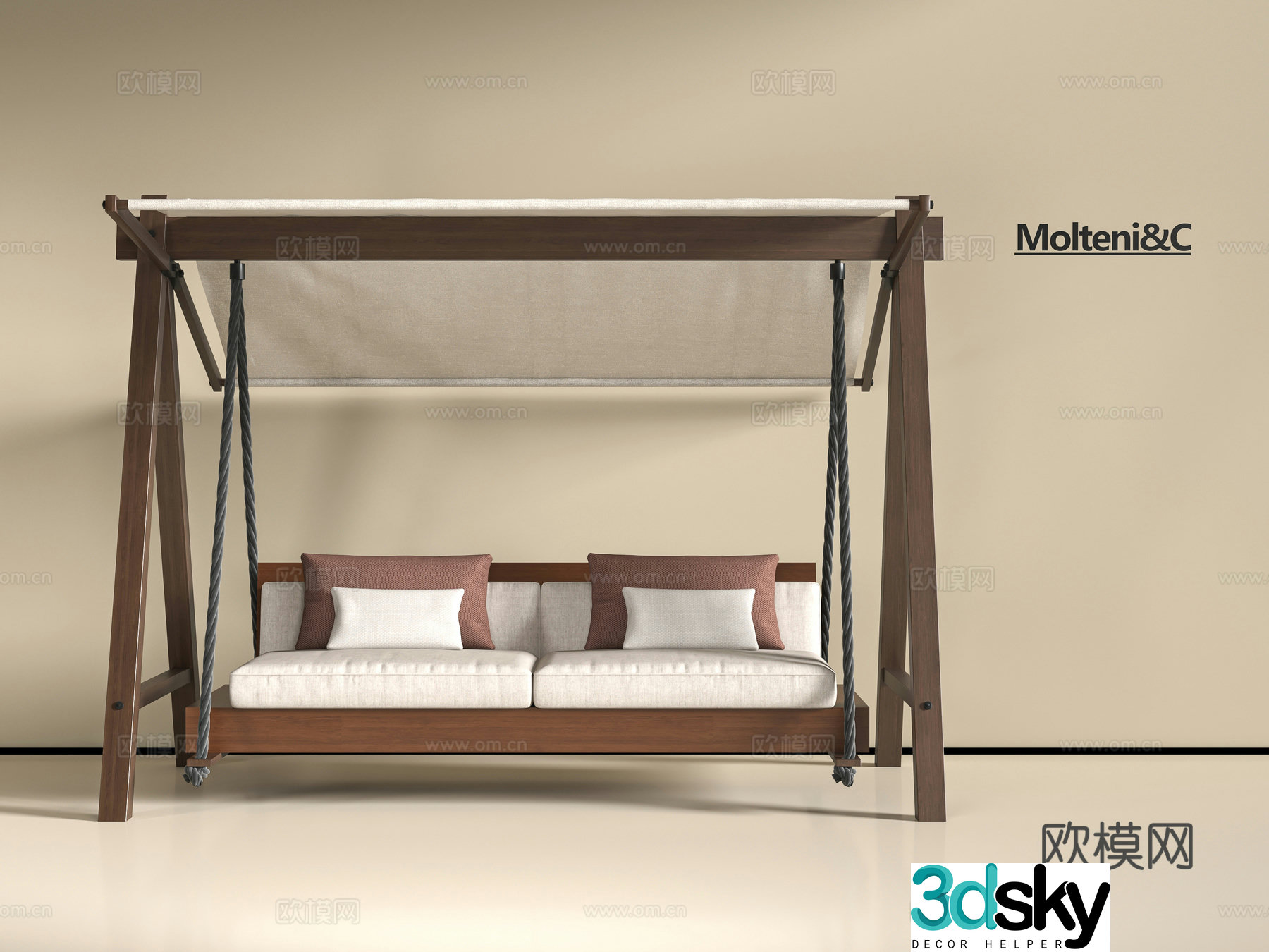 Modern Qianqiu Chair 3D Model
