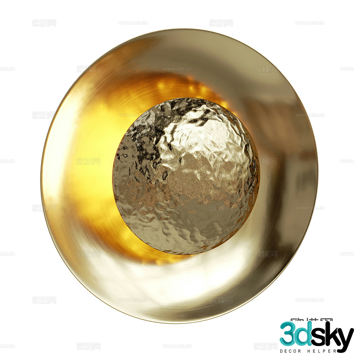 Modern light luxury Castro Eclipse wall light 3d model