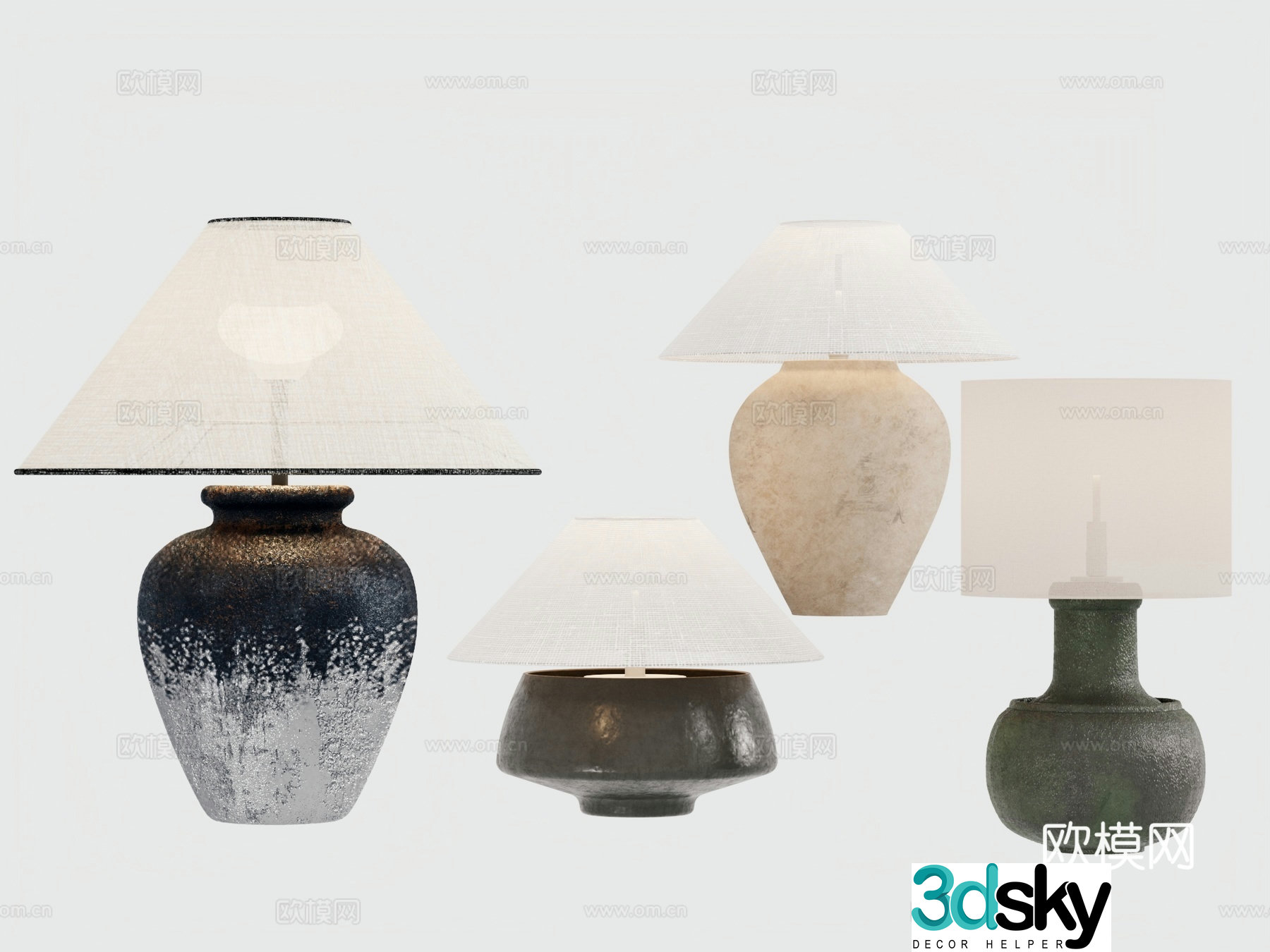 Wasabi style desk lamp 3d model