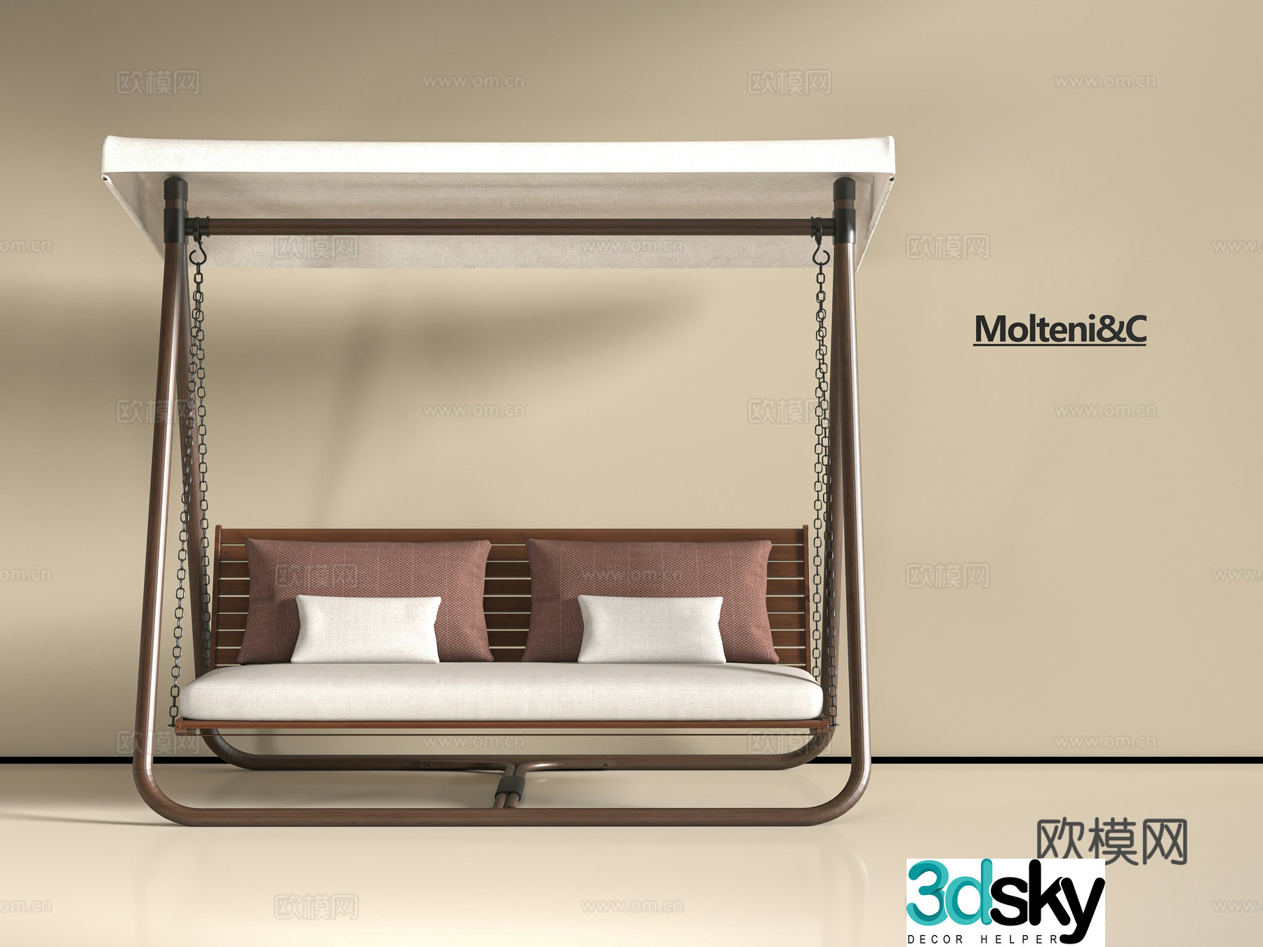 Modern Qianqiu Chair 3D Model