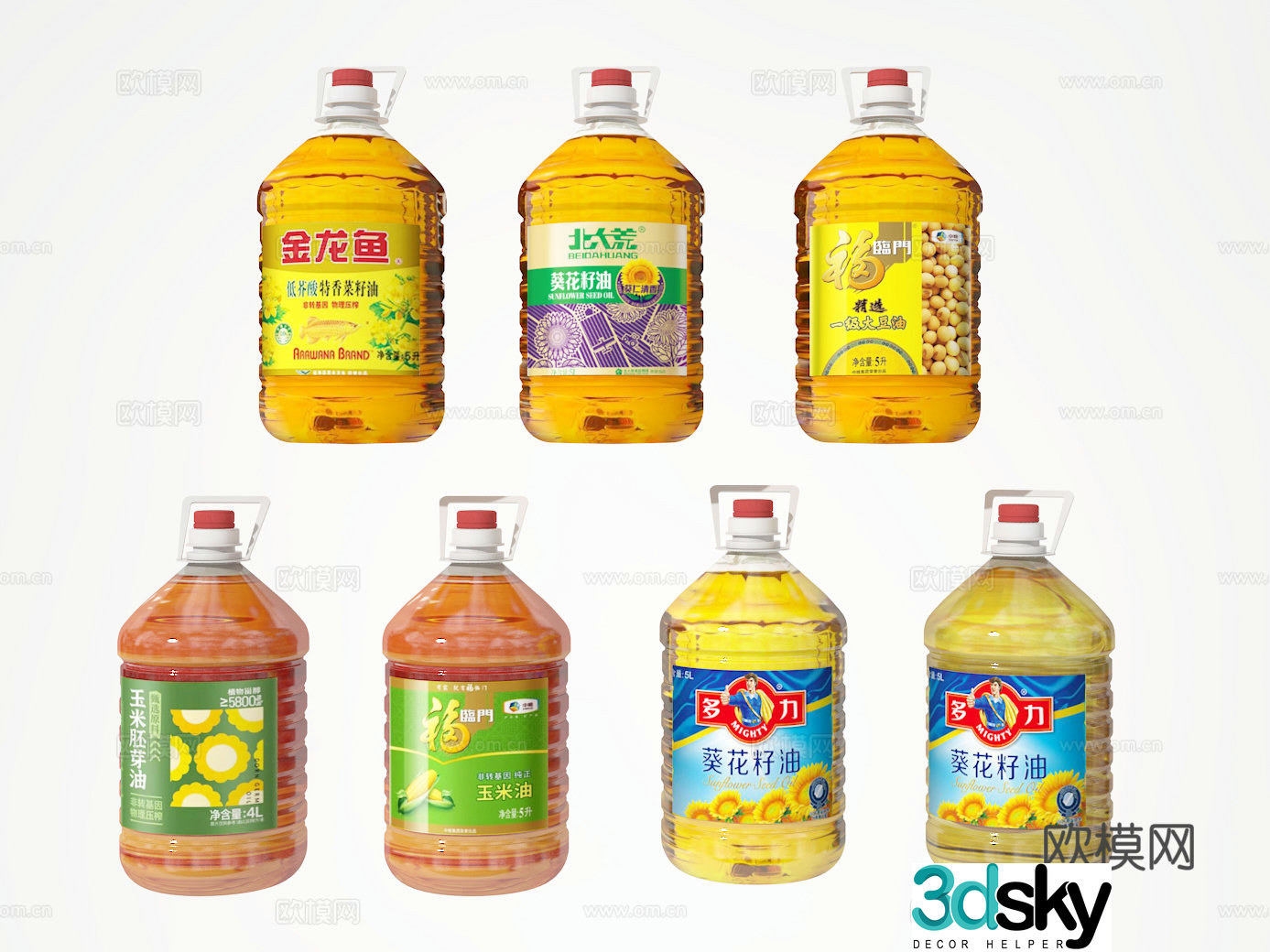 Peanut oil 3d model
