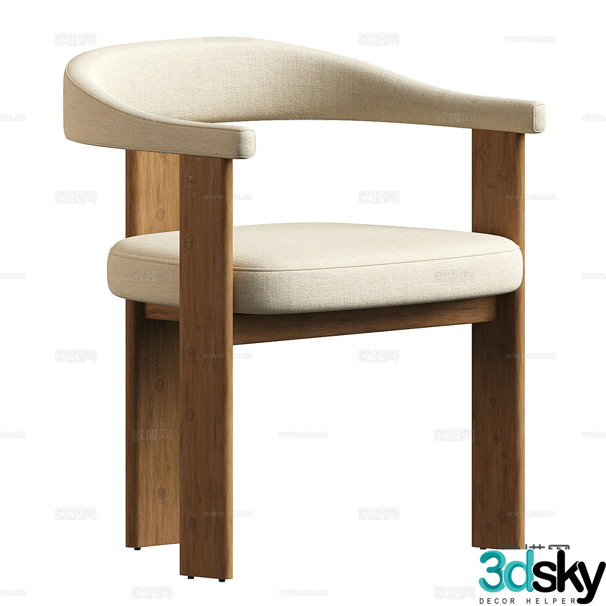 Single chair 3d model