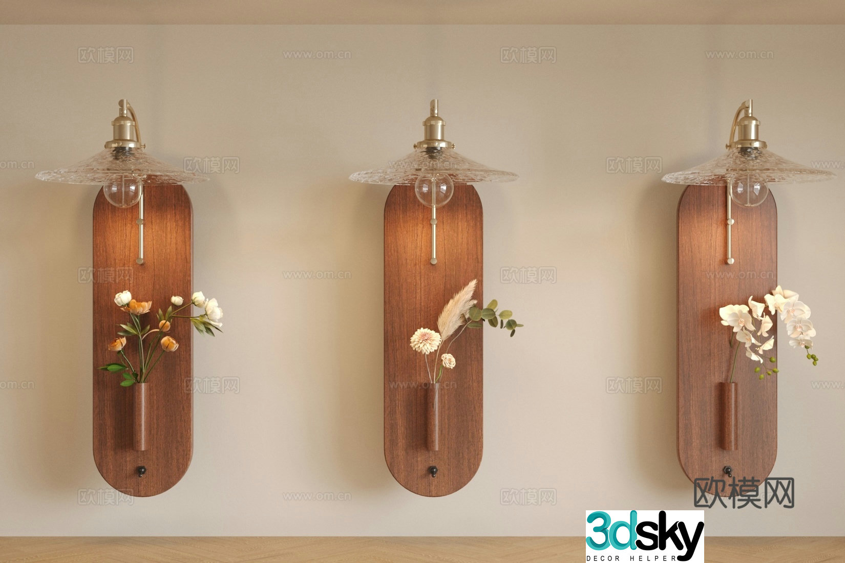 French retro style wall lights coffee shop wall lights metal wall lights long wall lights aisle wall lights aisle wall lights 3D model