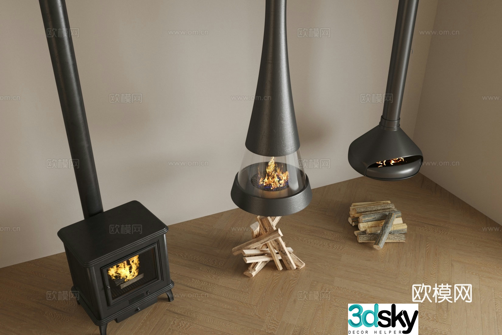 French retro fireplace American fireplace French fireplace Middle style fireplace Stove Industrial fireplace 3d model