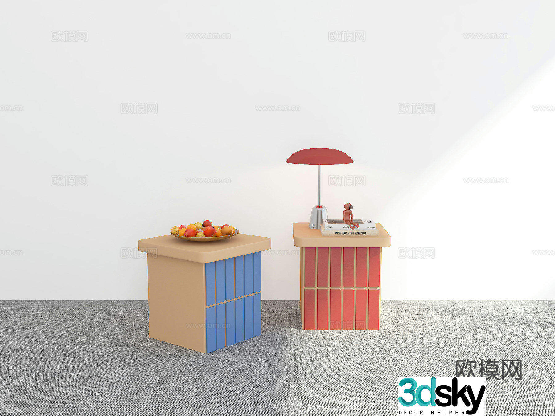 Modern night table 3d model