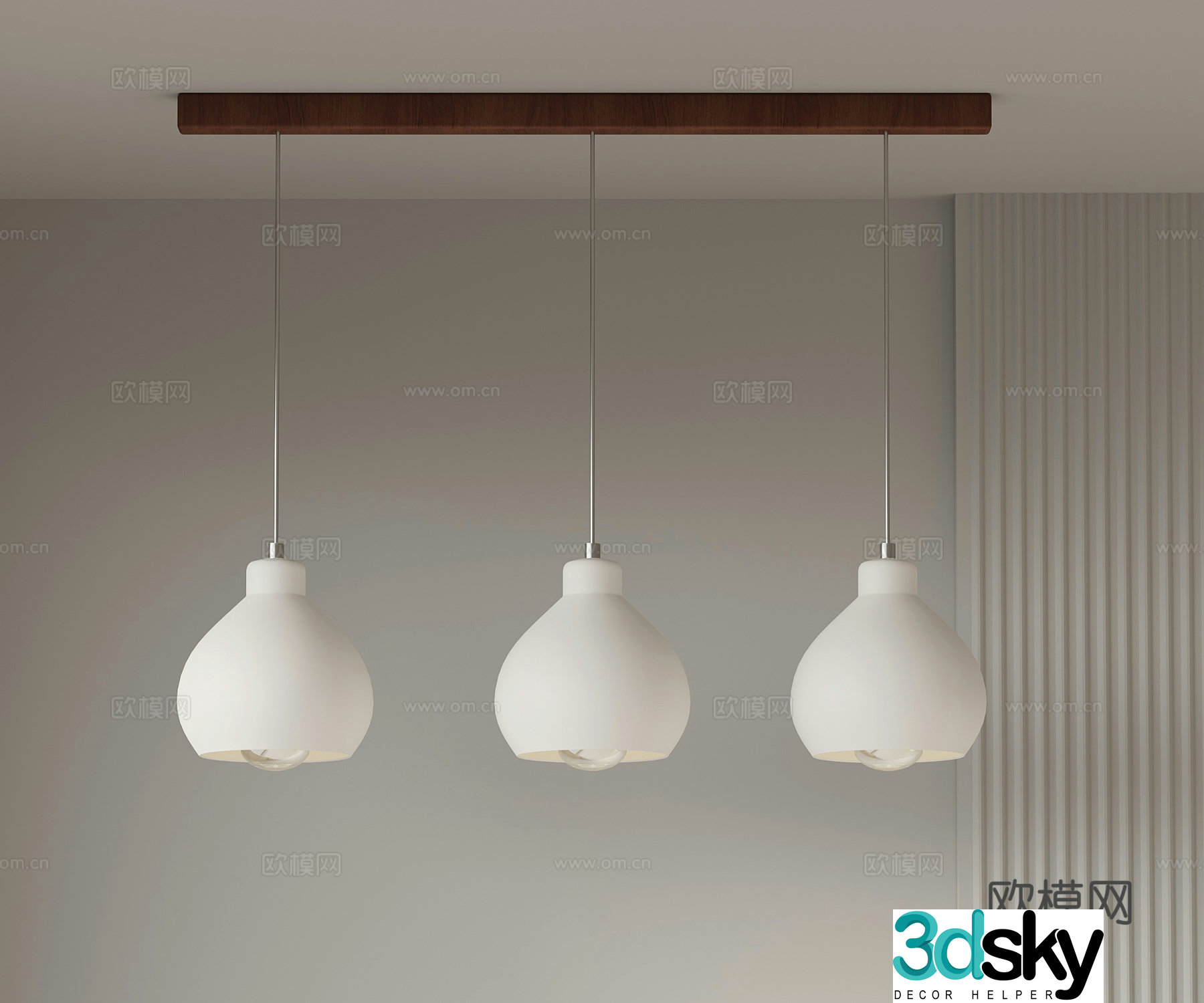 Modern Chandelier Metal Chandelier 3d Model
