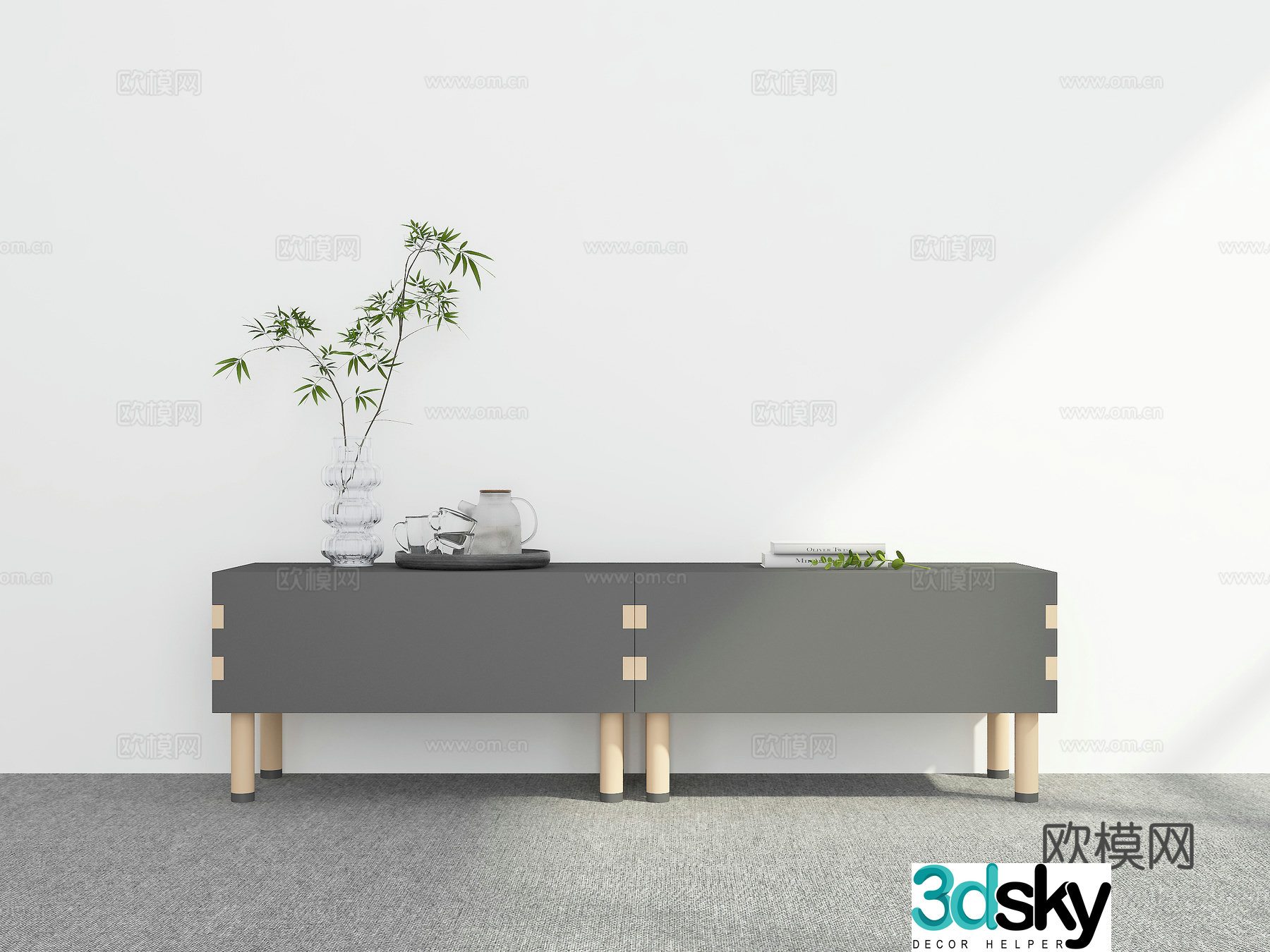 Modern TV cabinet 3d model
