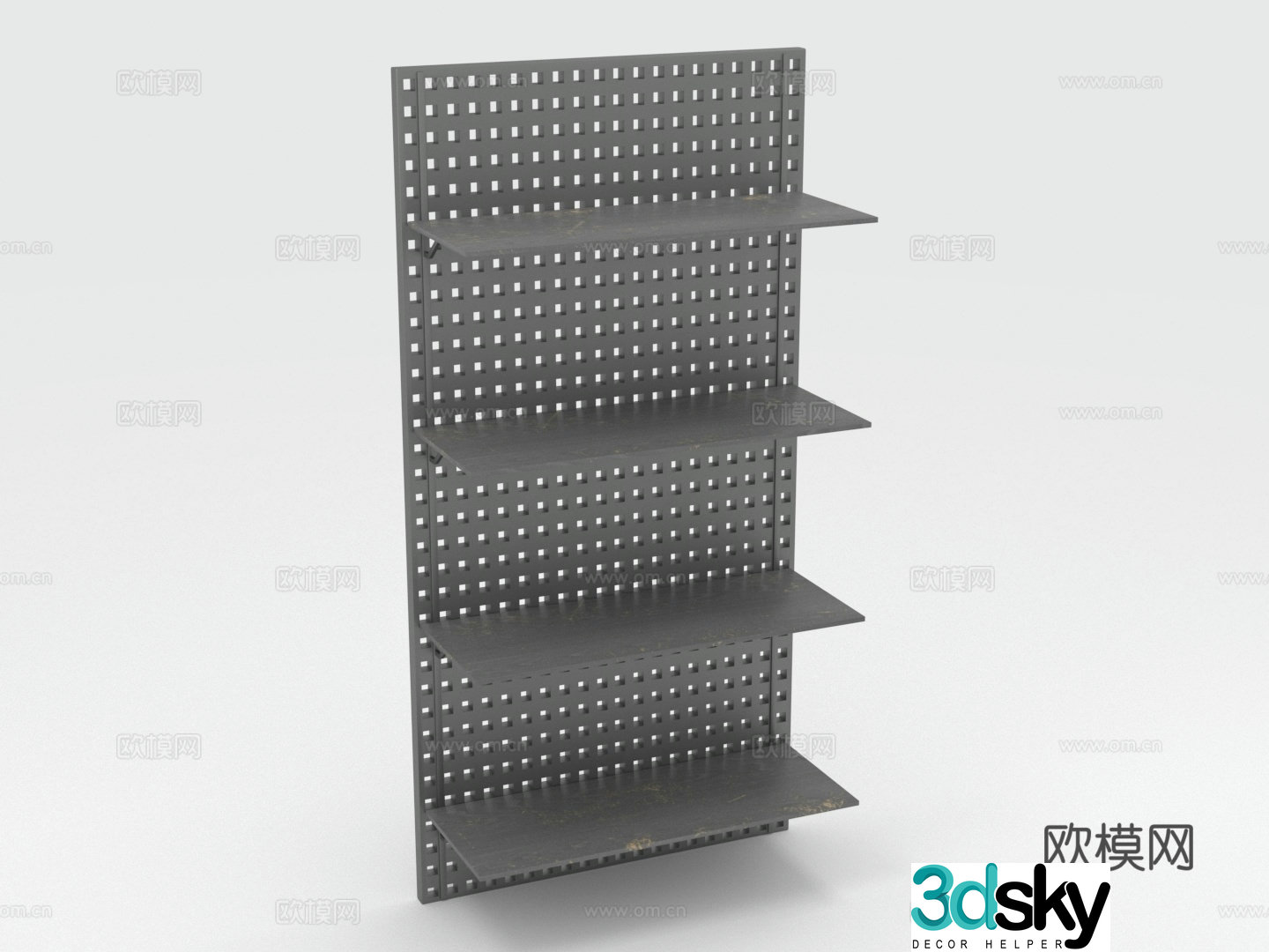 Storage rack shelf display rack wall rack storage rack 3D model