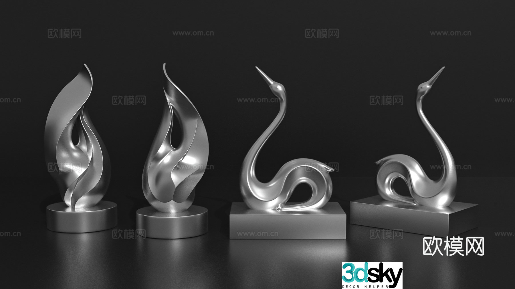 Sculpture carving ornaments art installation trendy toys blind box 3D model
