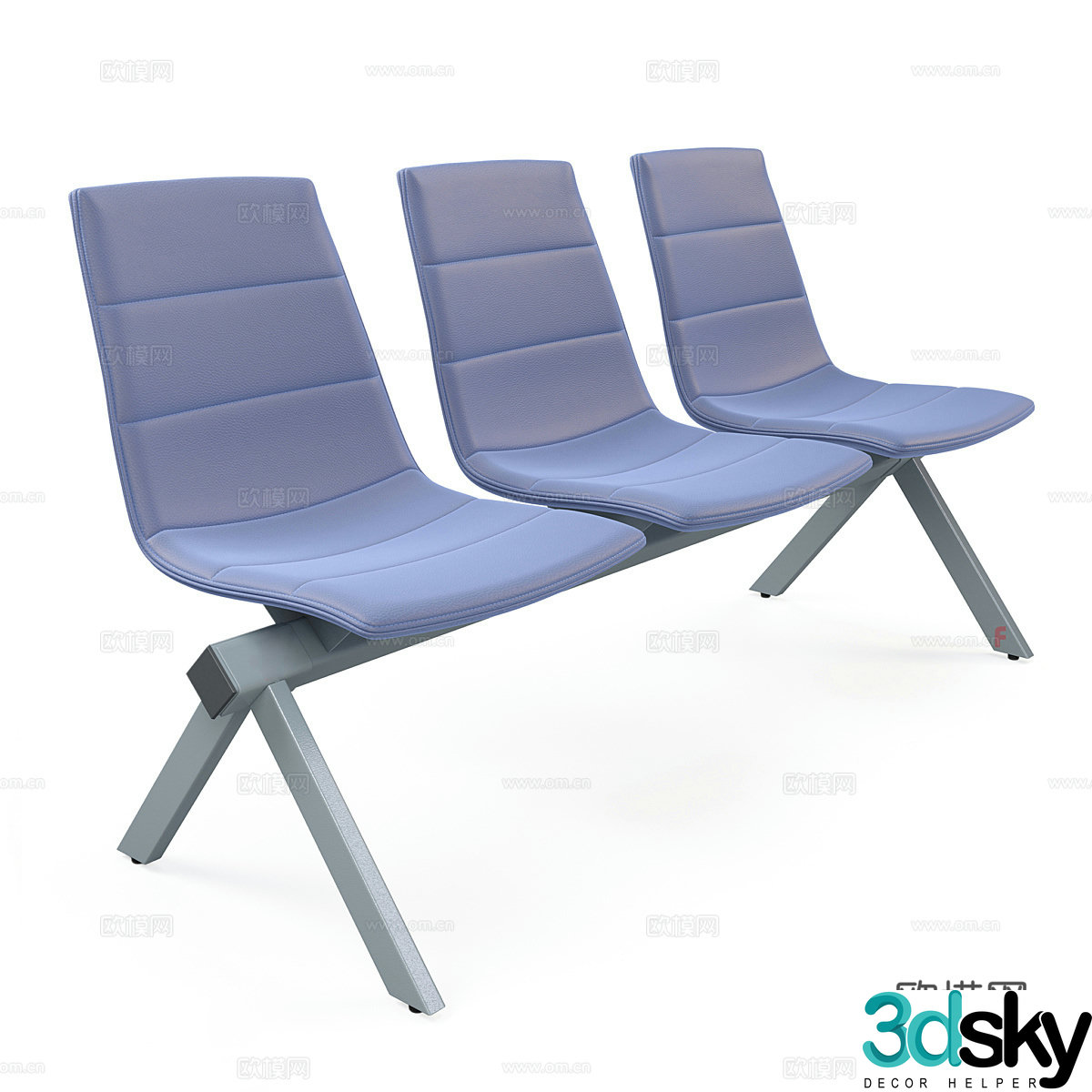 Public chair 3d model