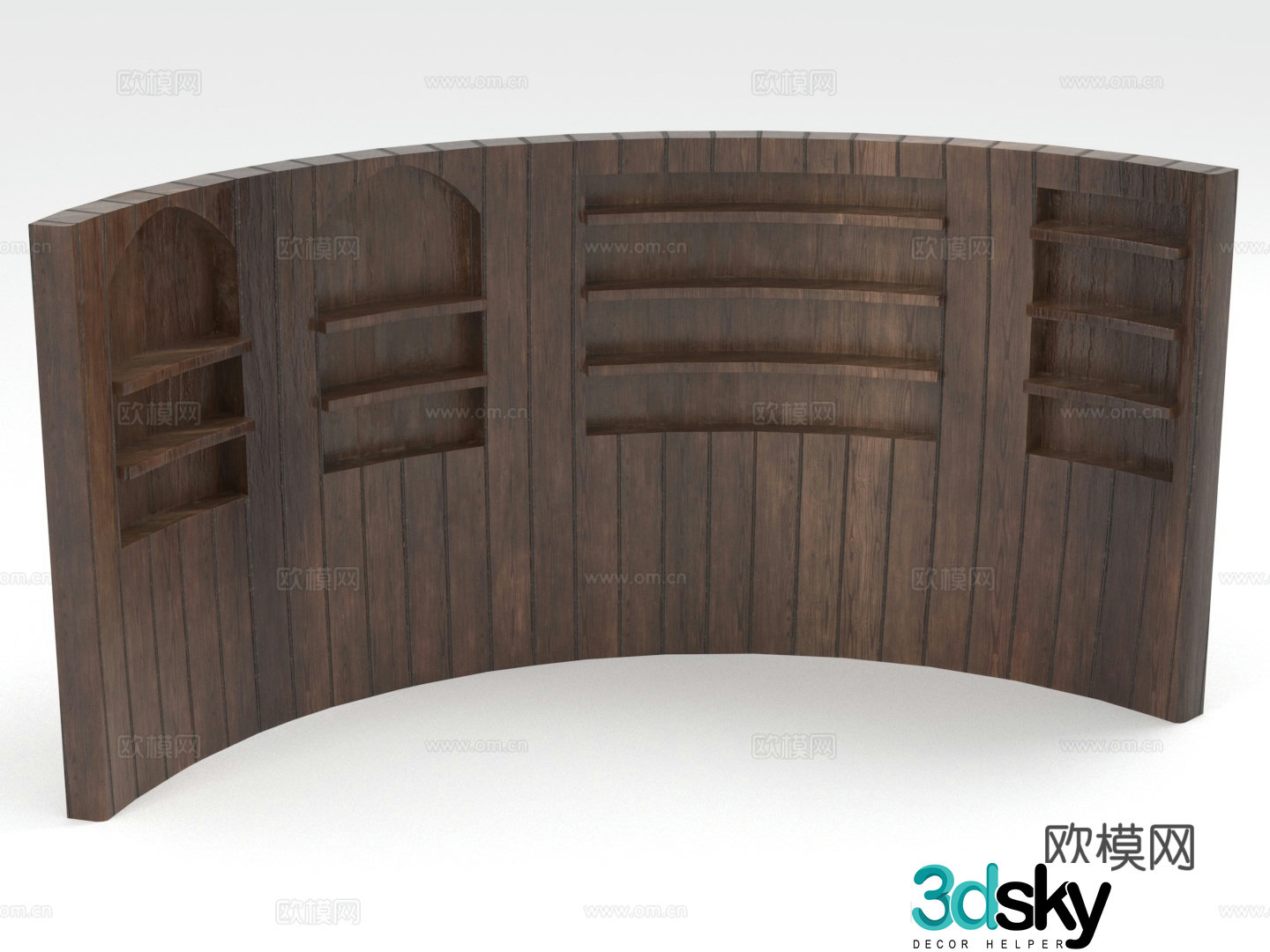 Shelf Bookshelf Exhibition shelf Bogu shelf 3D model