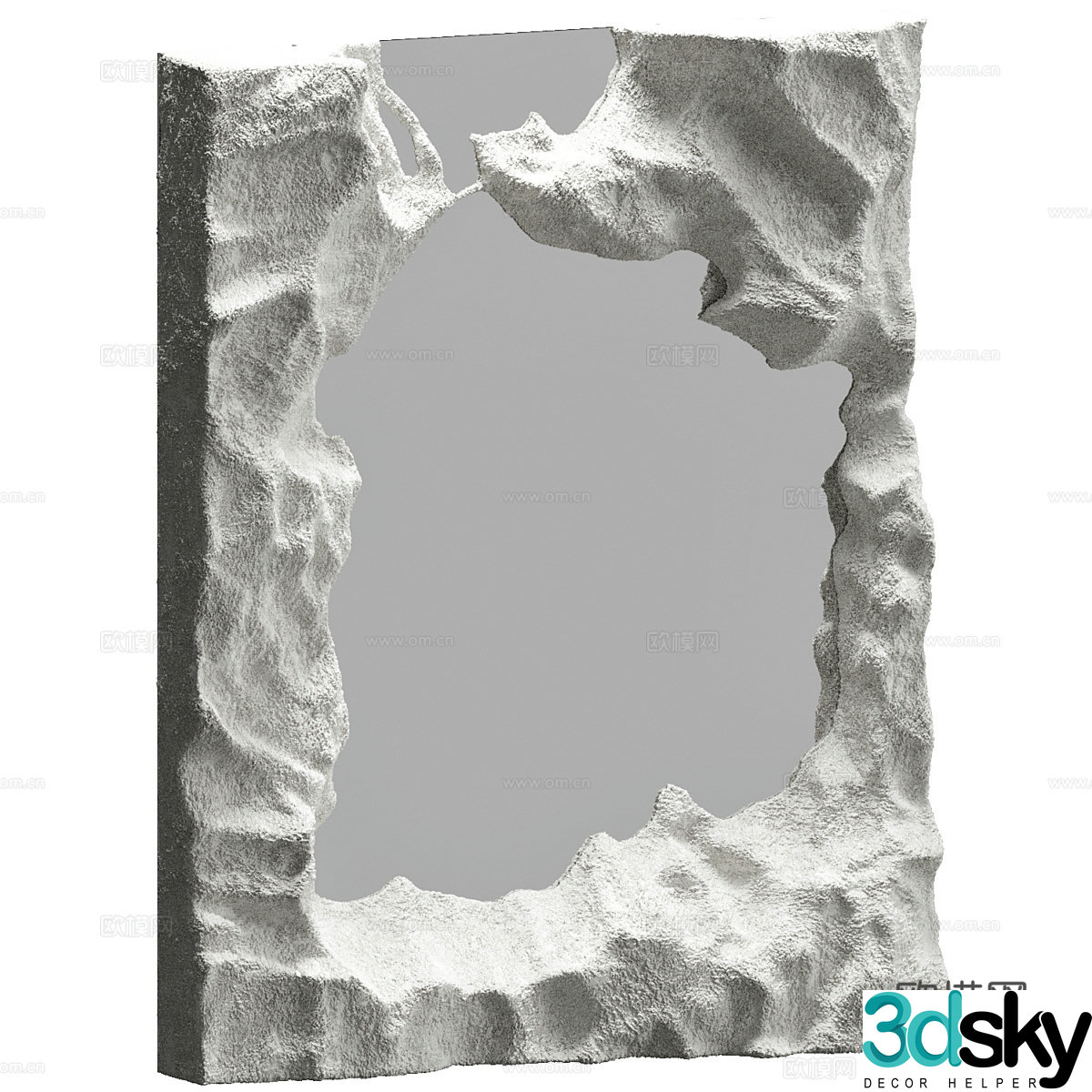 Modern Wasabi Decorative Mirror 3D Model