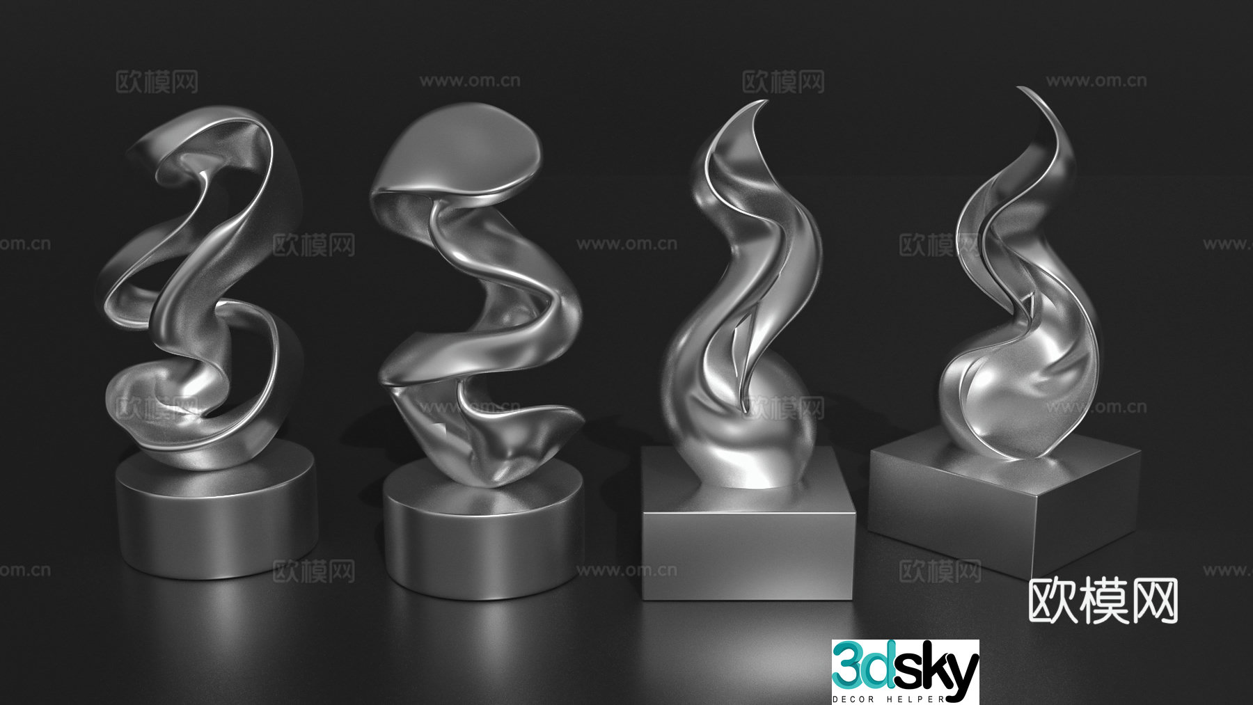 Sculpture carving ornaments art installation trendy toys blind box 3D model