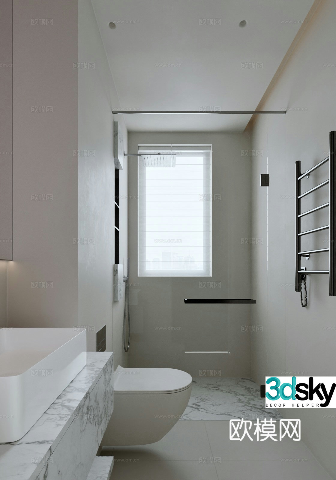 Modern bathroom 3d model