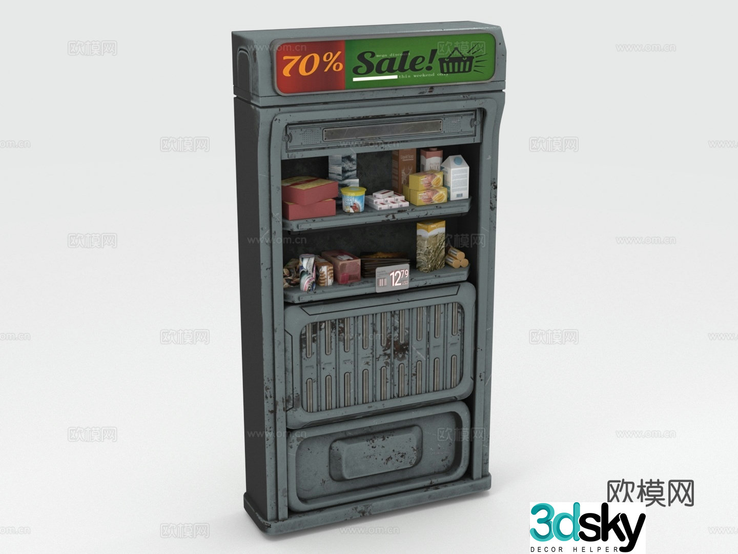 Shelf Display rack Storage rack Display rack 3D model