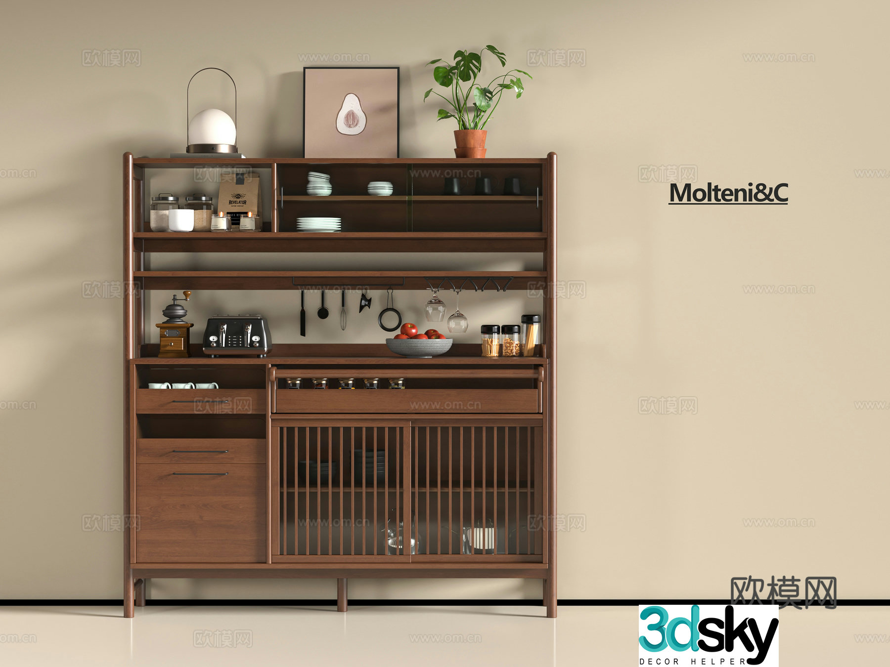 New Chinese sideboard 3D model