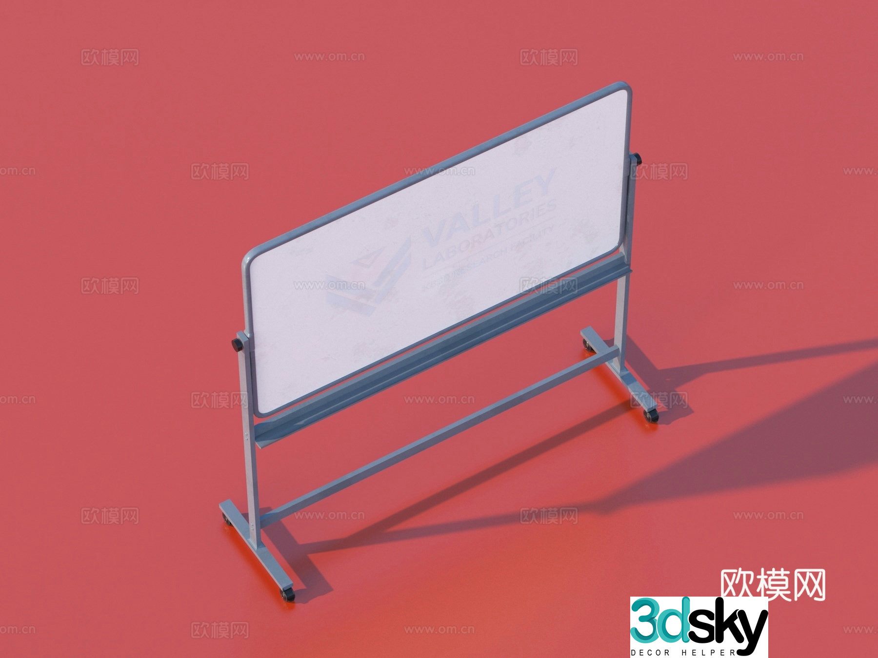 Office whiteboard 3d model