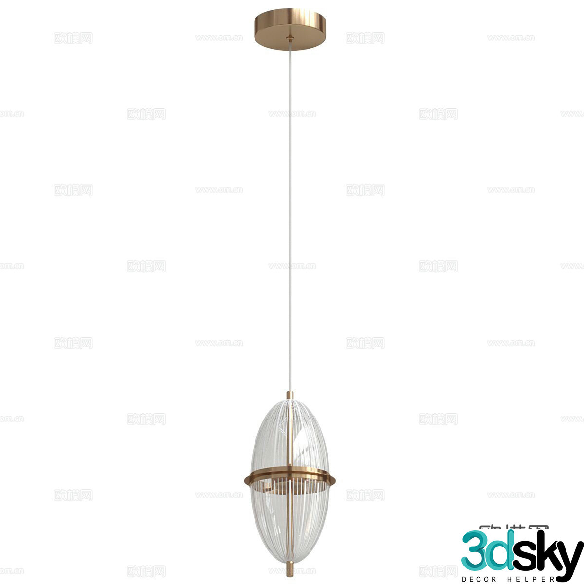 Italian light luxury glass chandelier bedside chandelier restaurant chandelier bar chandelier art chandelier 3d model