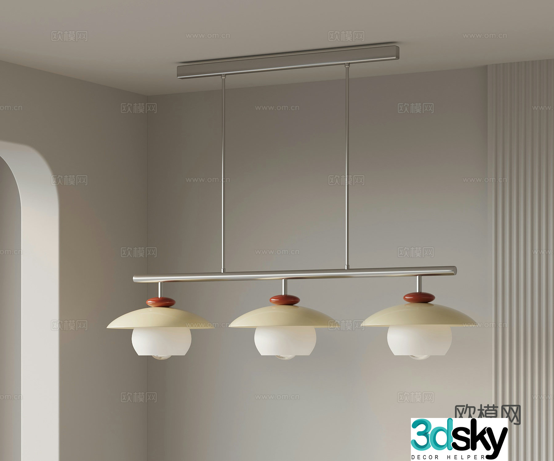 Modern Chandelier Metal Chandelier 3d Model