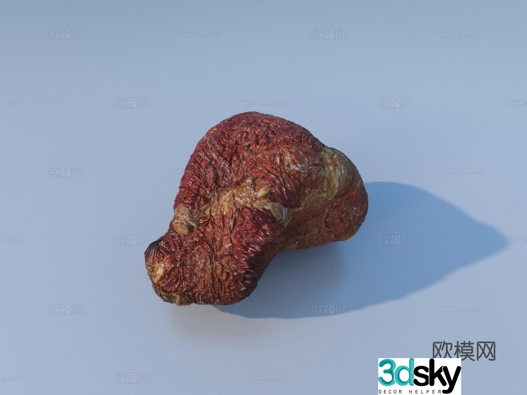 Meat Pork Beef Lamb Meat Slices 3D Model