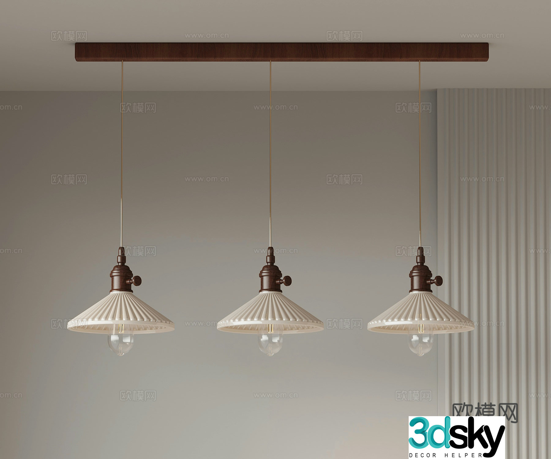 3D model of medieval style chandelier