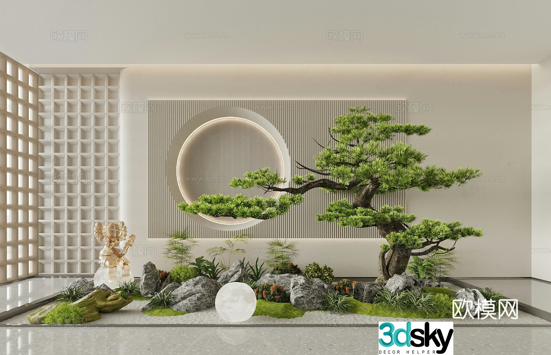 New Chinese-style Chinese-style landscape Garden landscape Landscape Landscape Sketch Garden Landscape Landscape Stone 3D Model