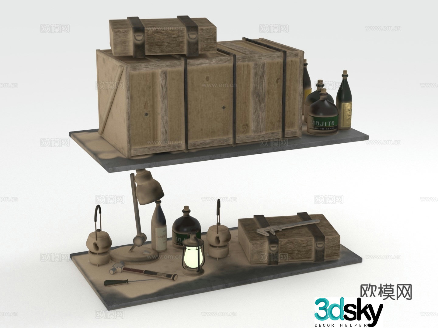 Shelf Shelf Wall Shelf Layer 3D Model